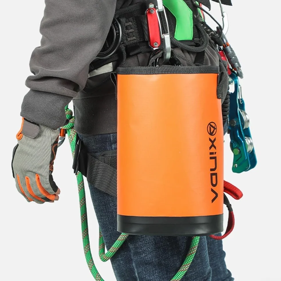 Bolsa de herramientas de escalada al aire libre, bolsa de cuerda ajustable para trepar árboles, se cuelga cómodamente para guardar todos tus elementos esenciales de escalada