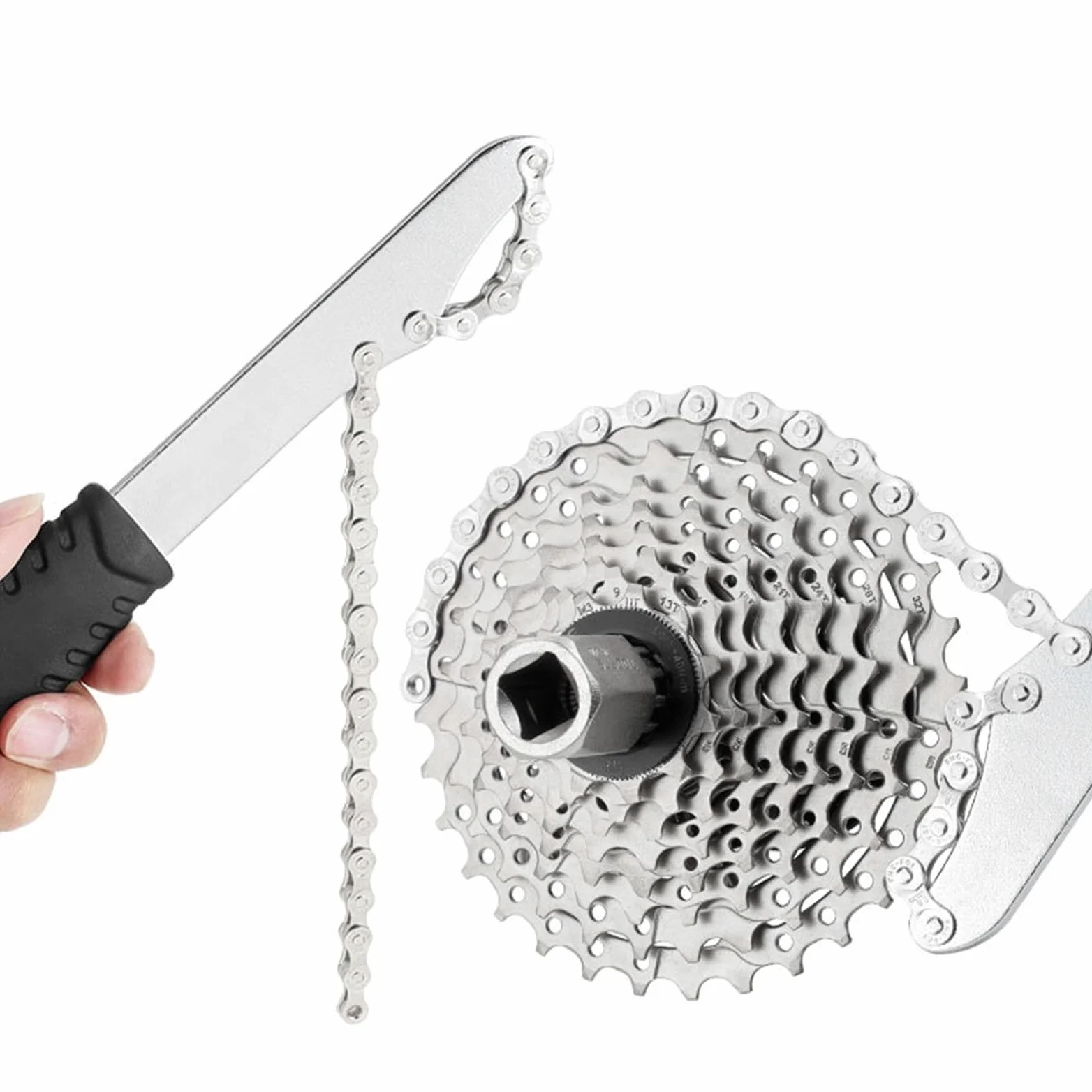 2-4 llaves de volante de bicicleta de montaña, extracción de casete para bicicleta de montaña