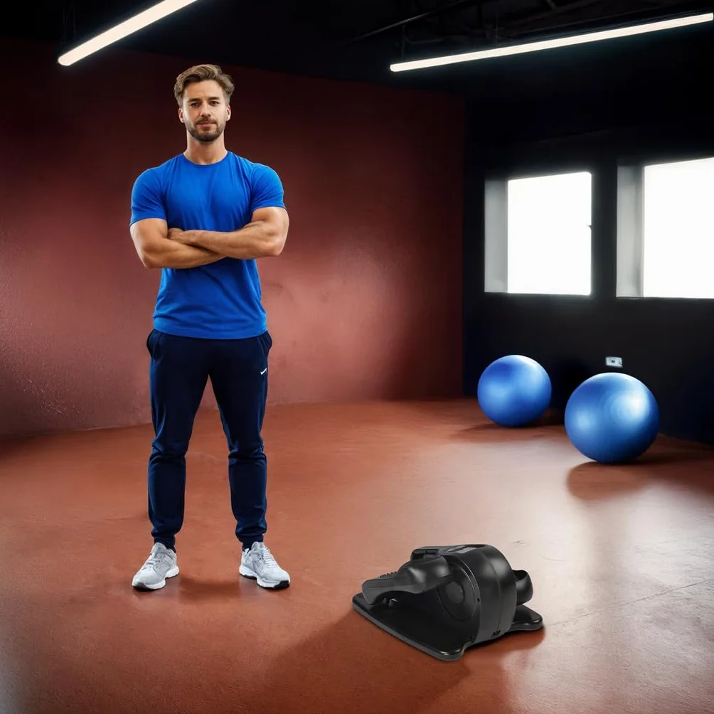 GLOBAL RELAX® | EKA Stepper Auto Pedaleador automático bidireccional | Panel de Control y Mando | Ejercitador de piernas con Varios Niveles de Intensidad