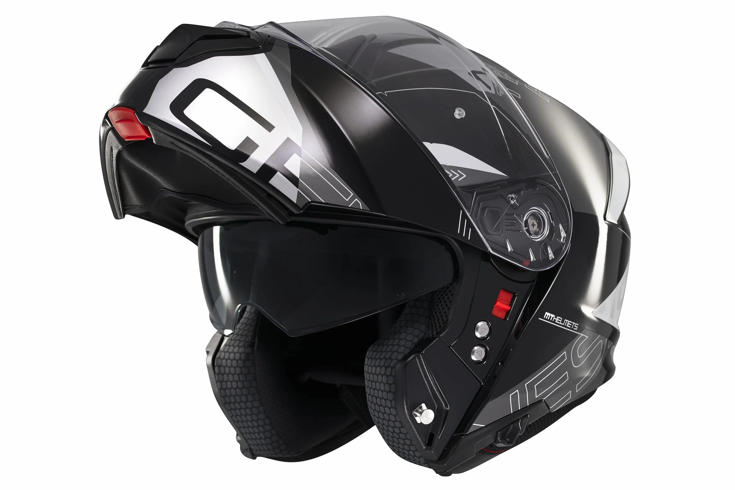 MT Helmets Genesis SV Casco Moto Modular Visor Solar Retráctil Calota HIRP Pantalla Antivaho Homologado ECE 22.06 DOT