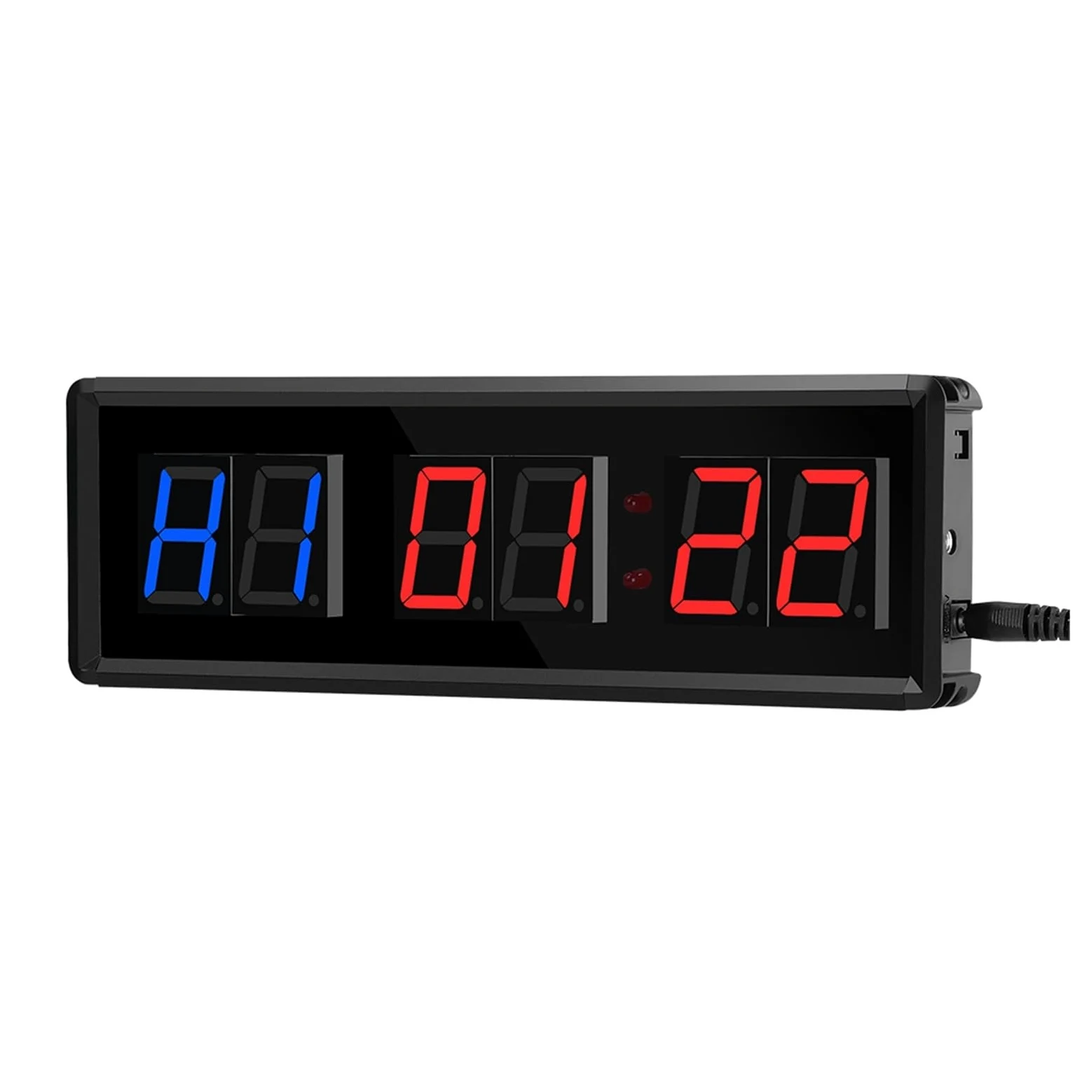 Temporizador De Entrenamiento Gimnasio Portátil, Reloj Fitness con Cuenta Atrás/Arriba, Cronómetro Intervalos Garaje Deportivo Remoto Precision Timing