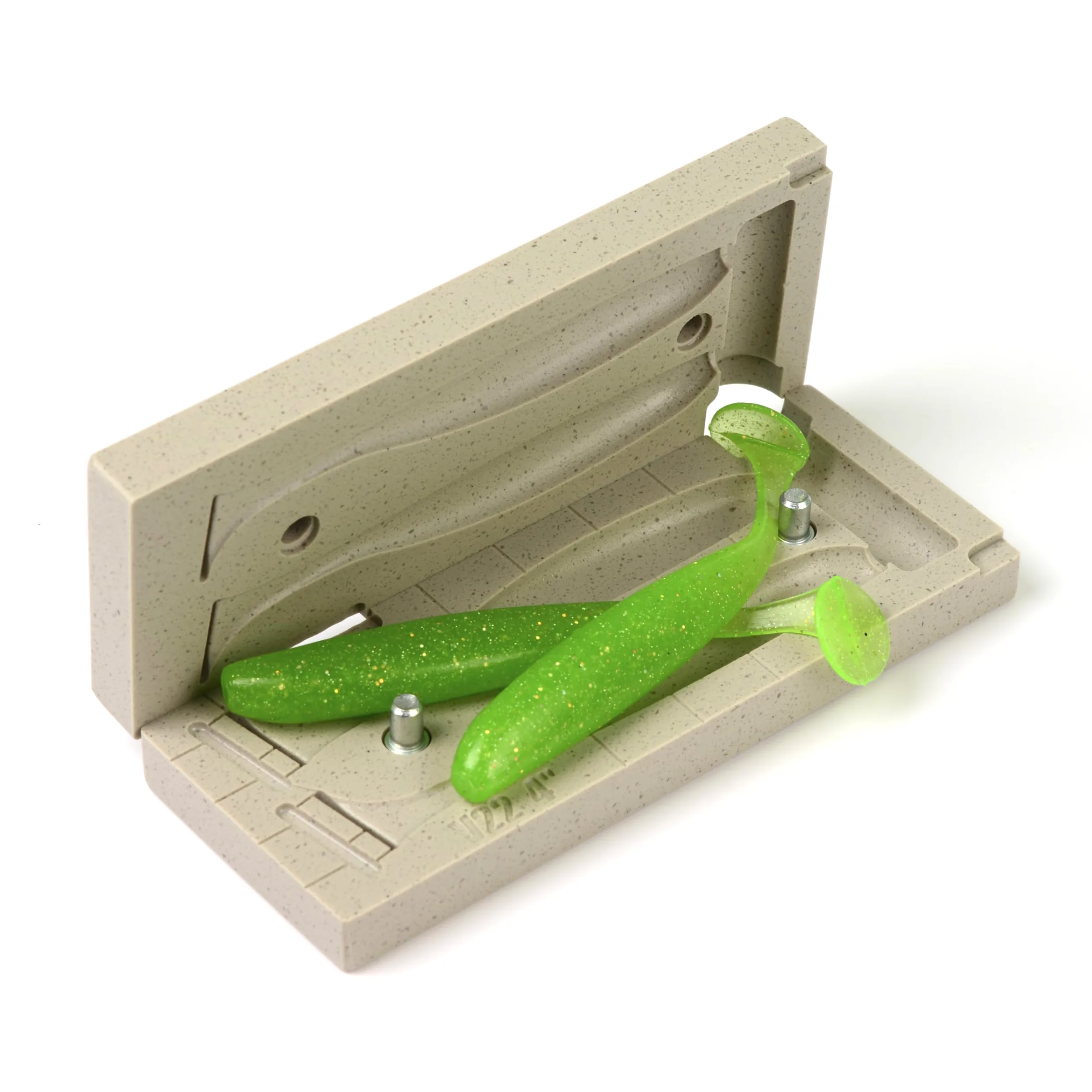 FatFish Cebo de Aluminio Molde bebé D Bomba Suave señuelo de plástico Making Inyección Moho do-it señuelos de Pesca, 3,65 "