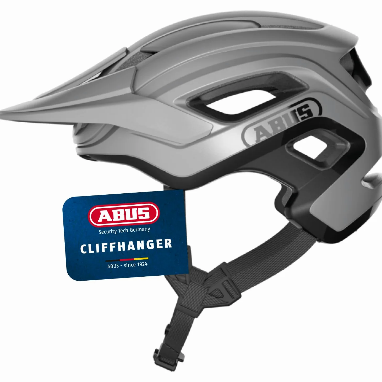 ABUS Cliffhanger MTB Helmet - Bike Helmet for demanding Trails - with Large Ventilation Openings & TriVider Strap System - for Men and Women