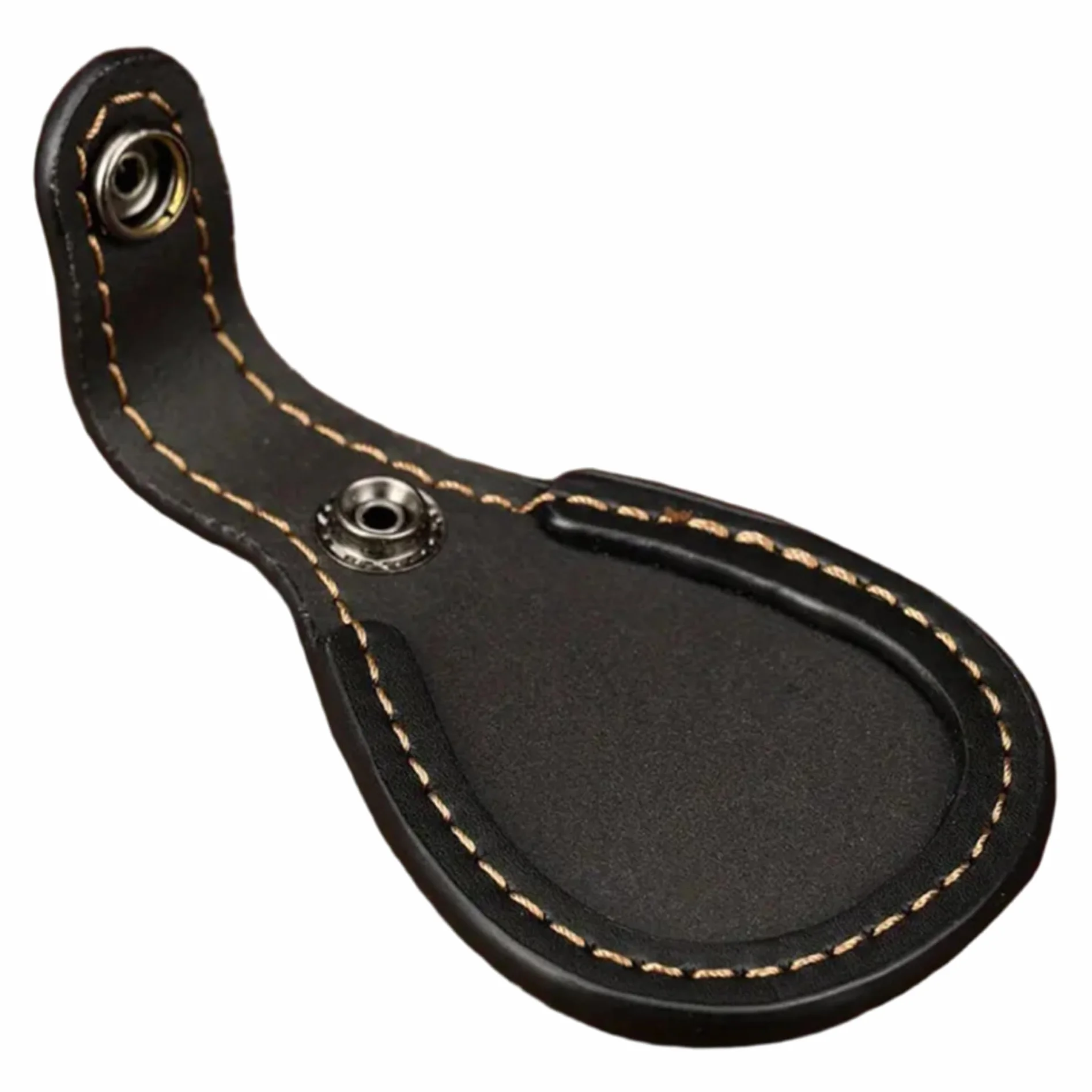 Soporte para Tiro, Soporte para Pistola Antideslizante de Cuero PU 3x4 con botón de presión de Metal, Accesorios para Zapatos extraíbles y Lavables para Accesorios de Escopeta de Caza y Tiro al Aire