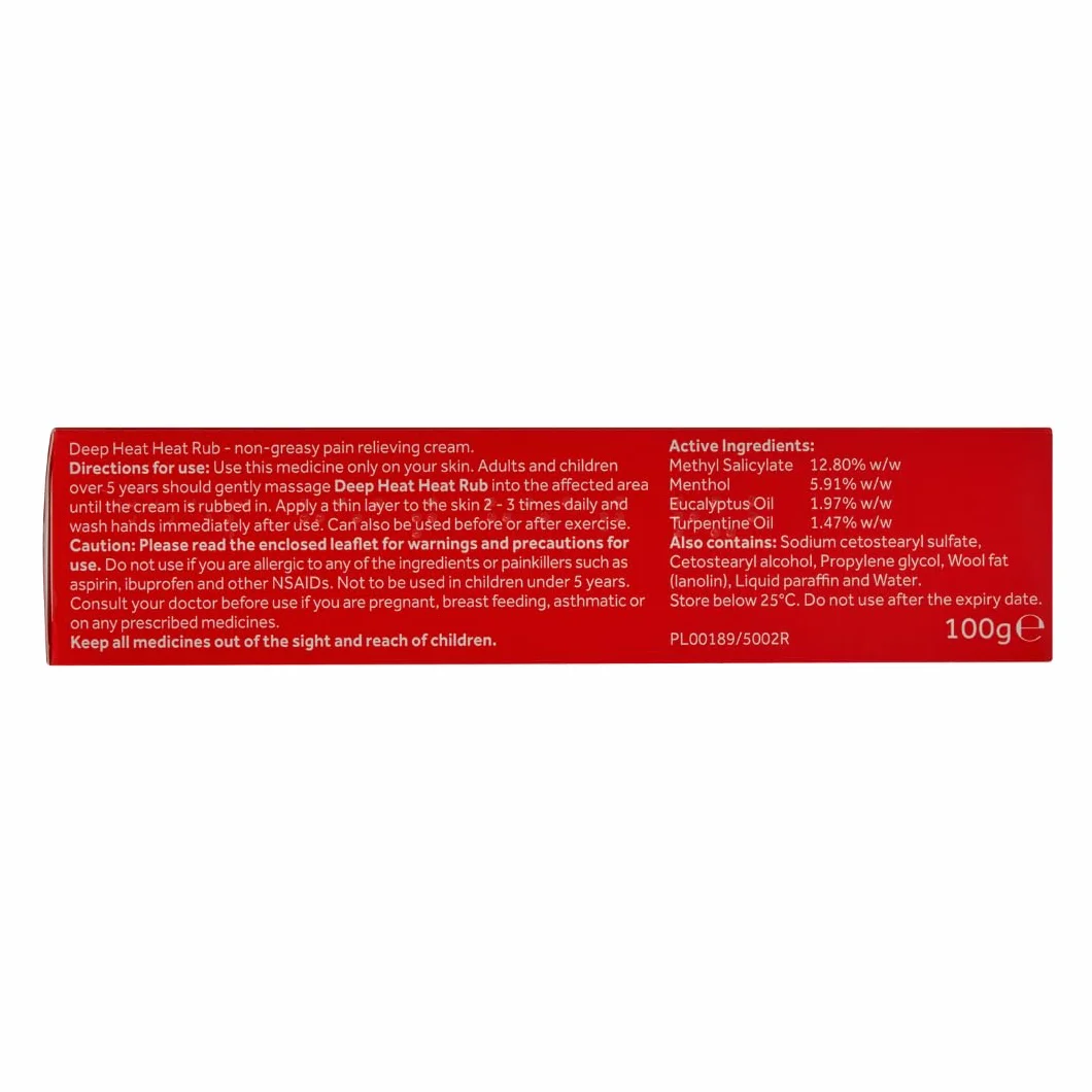 Deep Heat Heat Rub 100g