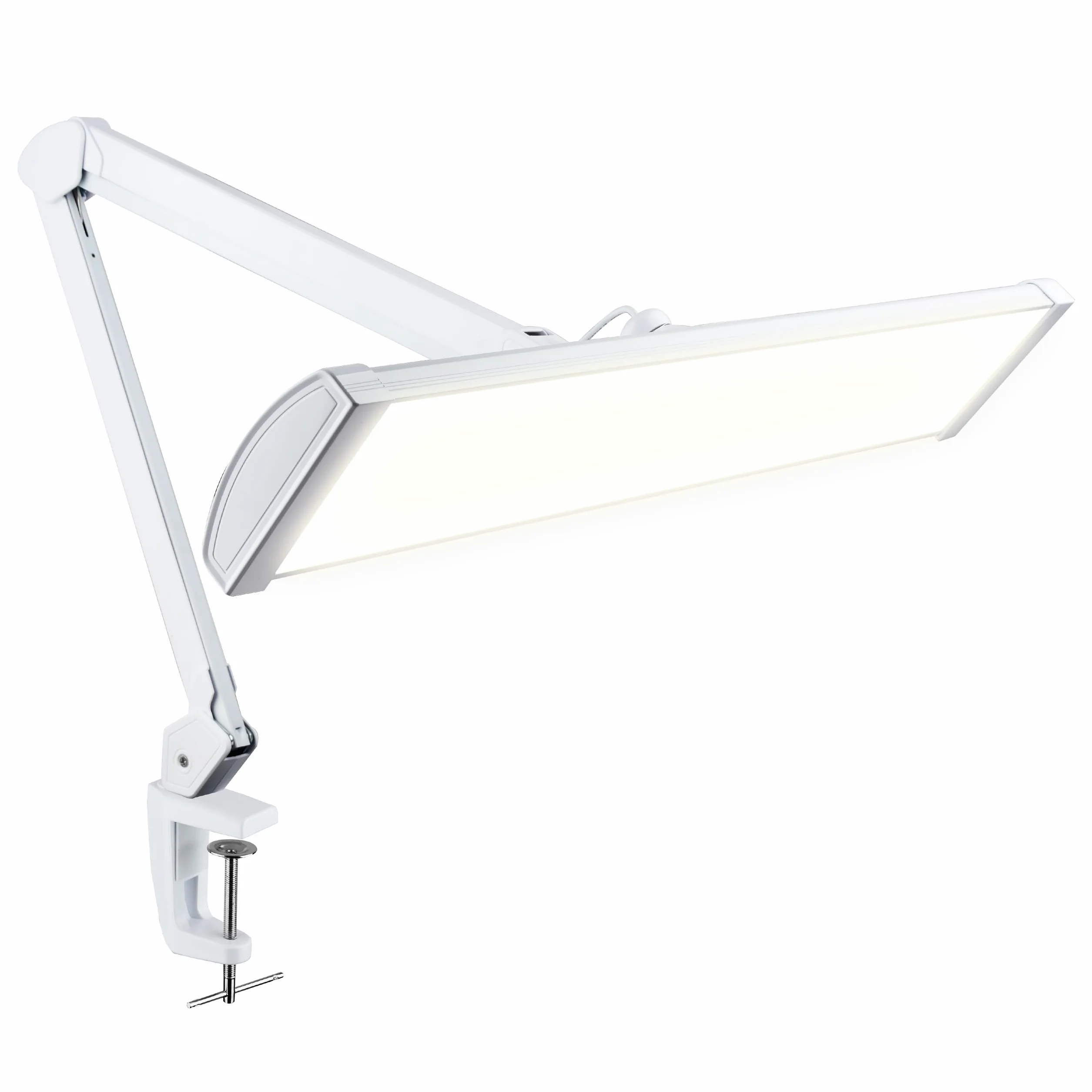Neatfi Ultra LEDLámpara de Escritorio, regulable, 45W, lámpara de tarea que cuida los ojos para lectura, manualidades (Blanco)