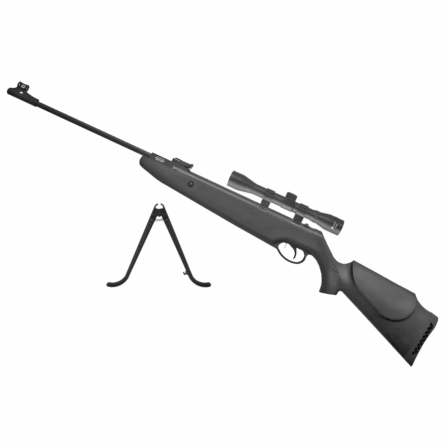 Carabina Dragon 6,35 Aire comprimido (3,5j) 250 m/s + Visor 4x32 Solamente para Uso Deportivo o Airsoft, Nunca para Caza.