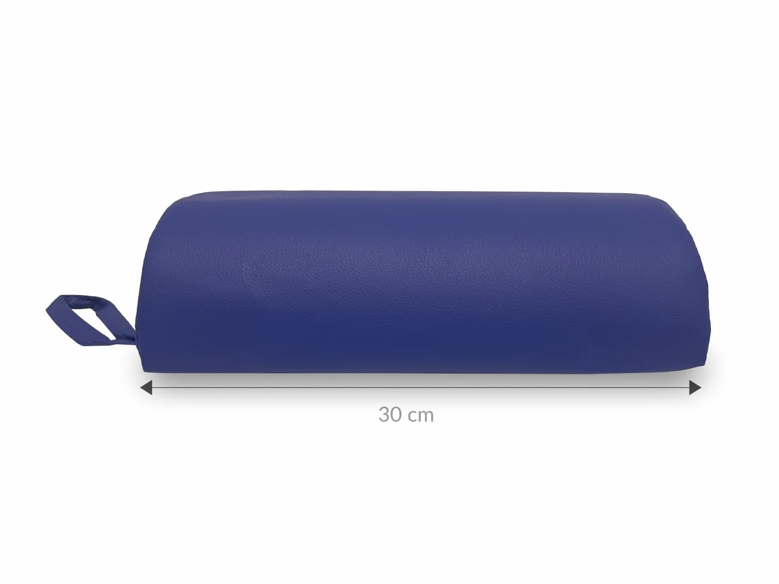QUIRUMED Cojín Medio Cilindro 30x18 cm Blanco Ergonómico Polipiel Espuma Masaje Fisioterapia