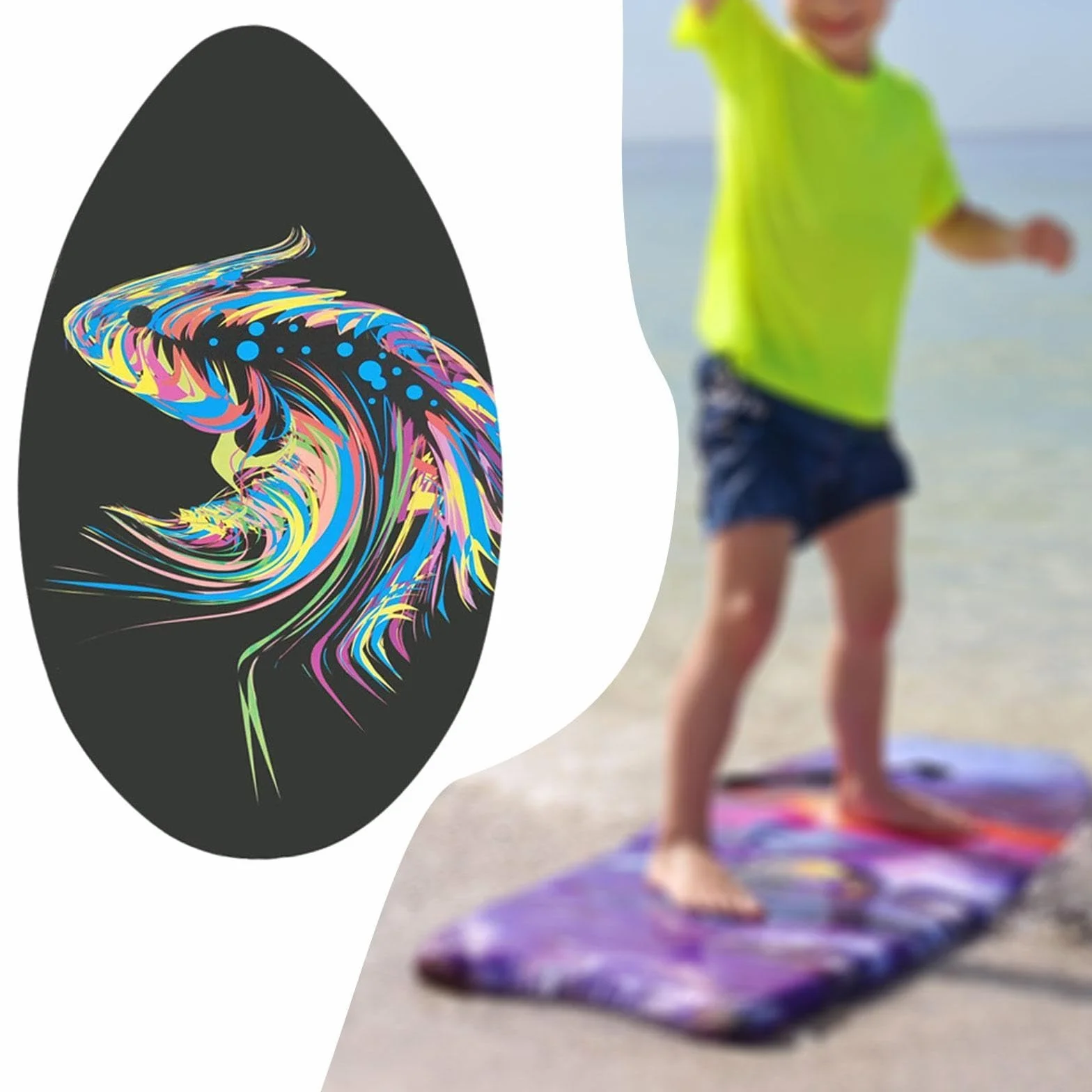Tabla de Skimboard de Madera para Niños