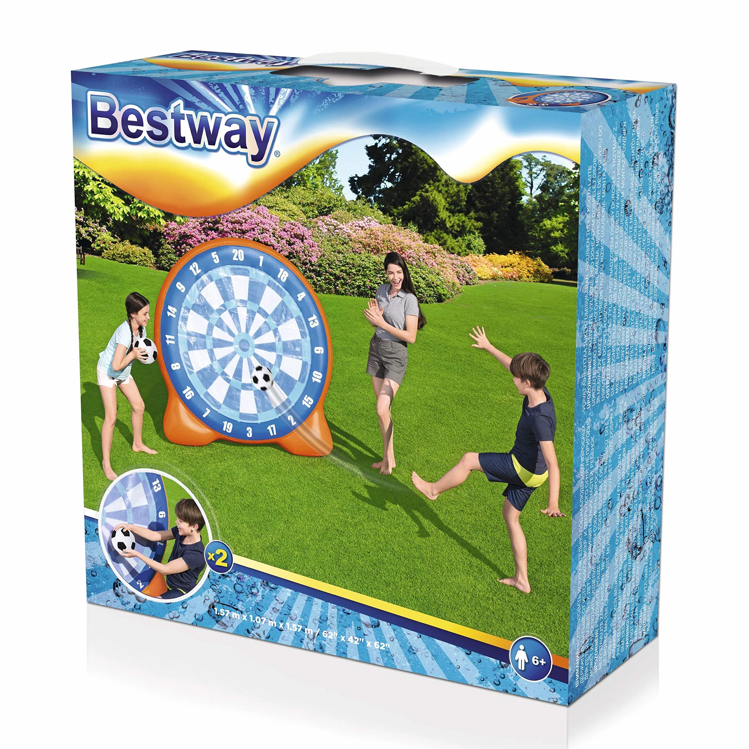 Bestway aufblasbares Dartboard Diana 1,57 x 1,07 x 1,57 m