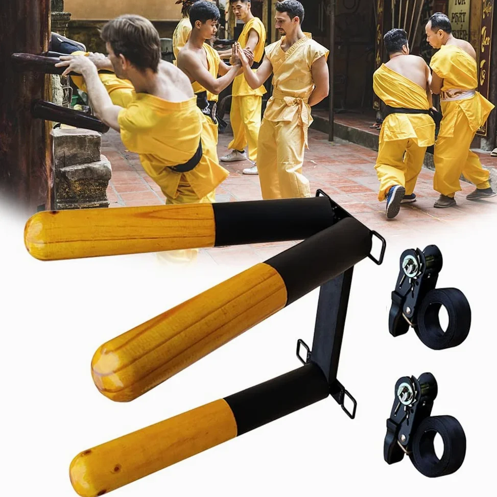 Wing Chun Dummy De Madera, Equipo De Artes Marciales para Boxeo, Material para Entrenamiento, Boxing Entrenamiento Taekwondo Karate Judo (Size : 3 Spring Hands)