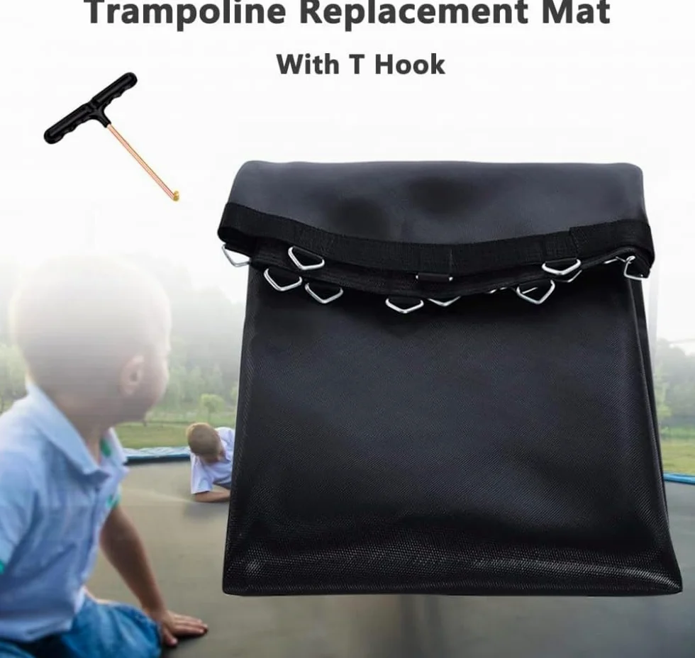 Alfombrilla redonda resistente de repuesto duradera para saltar seguro al aire libre, ideal para trampolines, absorción de impactos, experiencia de salto mejorada