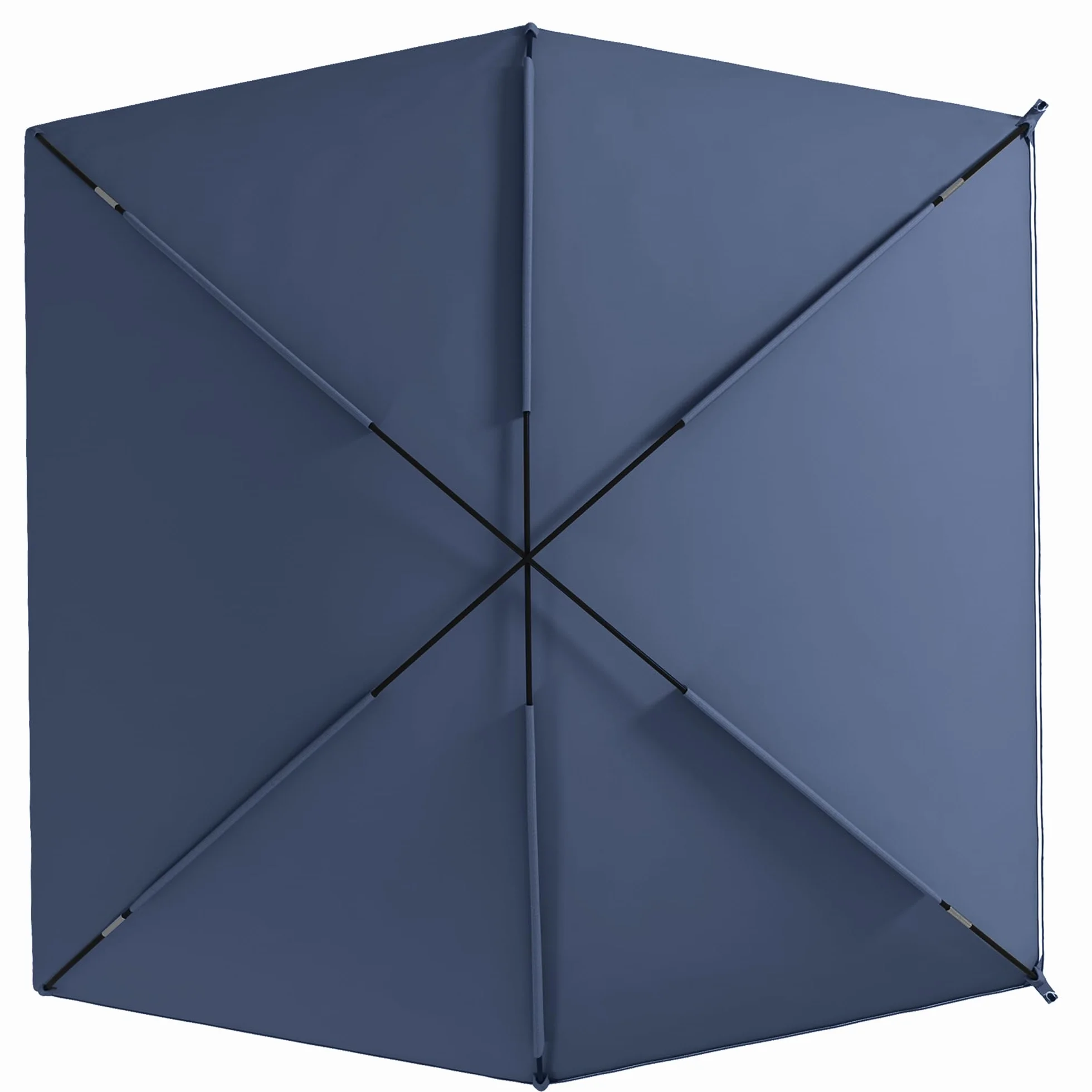 Outsunny Toldo para Coche Toldo para Camping con Altura Ajustable y Bolsa de Transporte Impermeable Anti-UV para Picnic Playa 290x278x230-260 cm Azul Oscuro