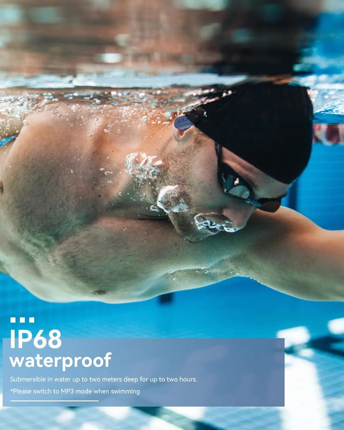 SANOTO Auriculares Natacion, In Ear Auriculare Bluetooth 5.4, IPX8 Auriculares para Nadar, 8G MP3 Acuaticos para Natacion, Auriculare Inalambricos Deportivos para Nadar, Correr y Surfear