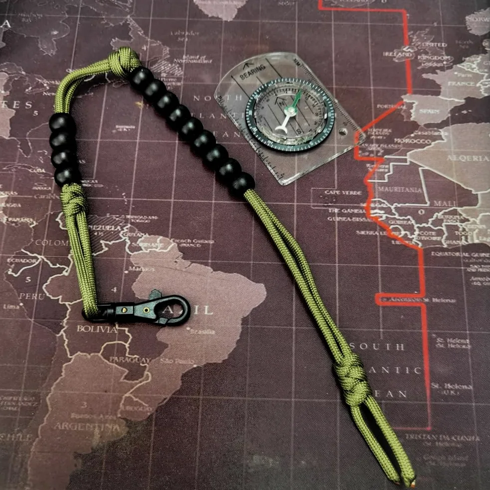 BSGB 2 cuentas de conteo de ritmo, cuentas de ritmo del ejército, cuentas de contador de distancia, contador de senderos, cuentas de senderismo para brújula, navegación por tierra, kit de orientación,