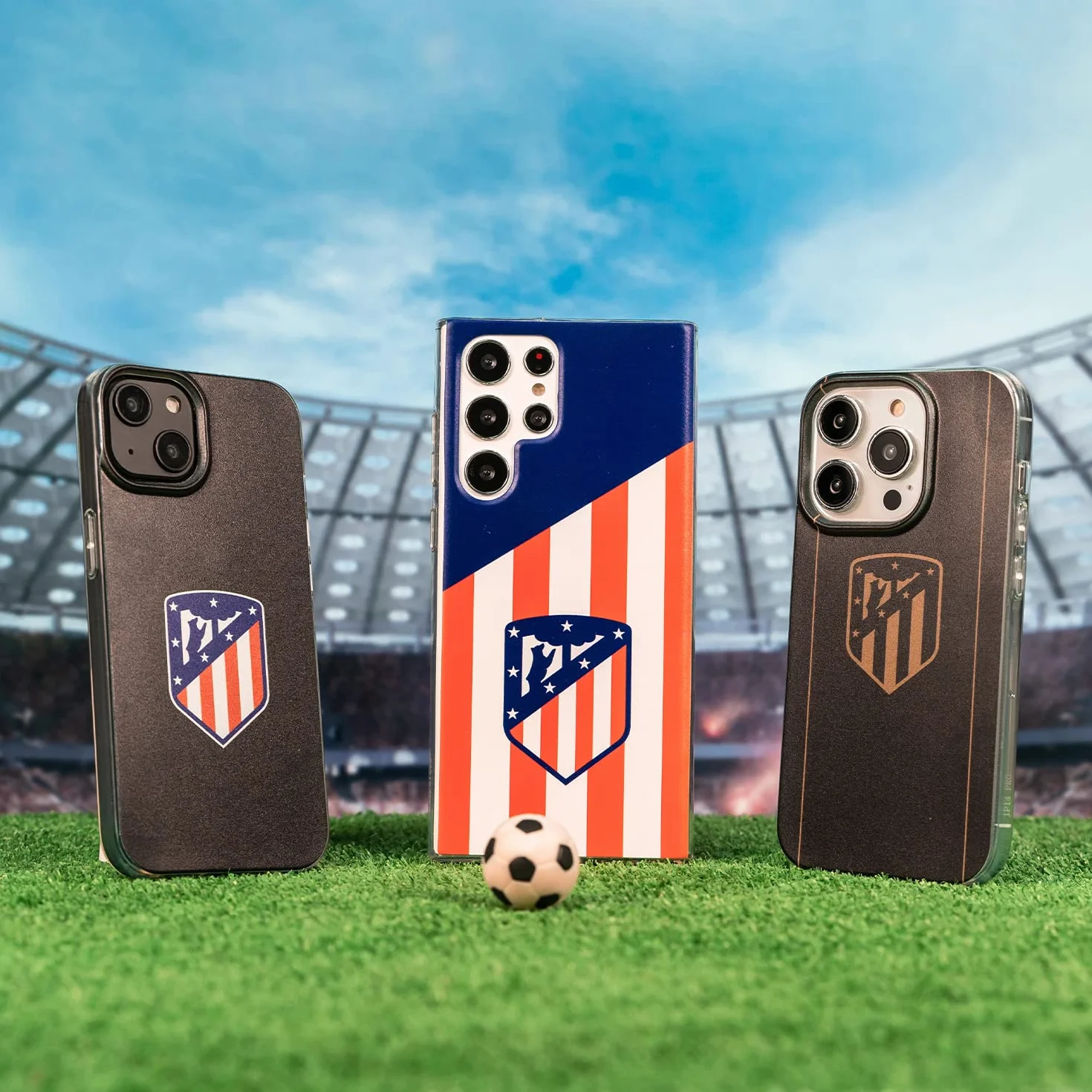 Funda para Samsung Galaxy A14 5G del Atlético de Madrid Escudo Rojiblanco tansparente para Proteger tu móvil. Carcasa de Silicona Flexible con Licencia Oficial Atlético de Madrid