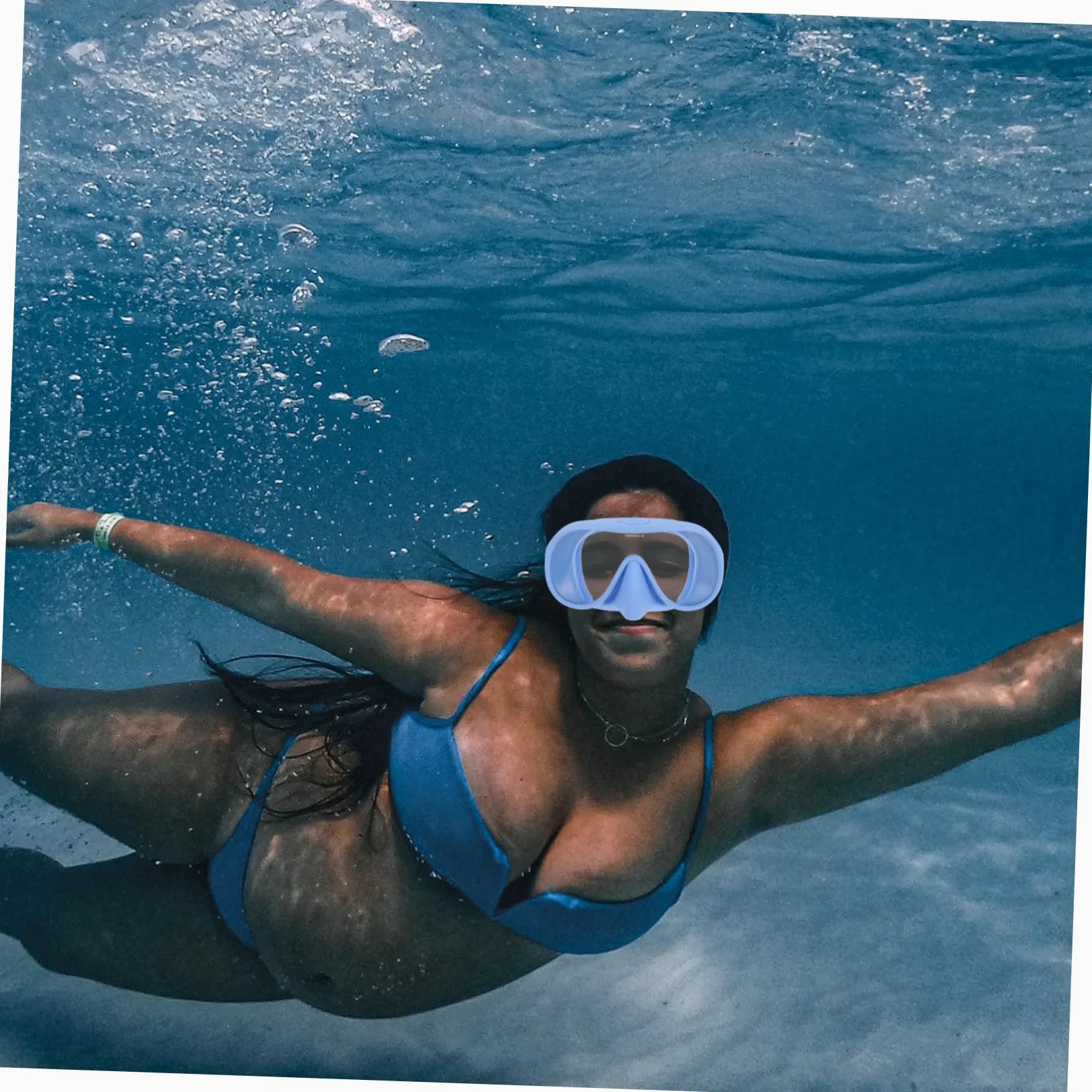1juego De Buceo Profesional para Adultos Gafas Antivaho De Amplio Ángulo y Tubo De Snorkel con Estuche De Almacenamiento Equipamiento De Esnórquel y Buceo Color Azul