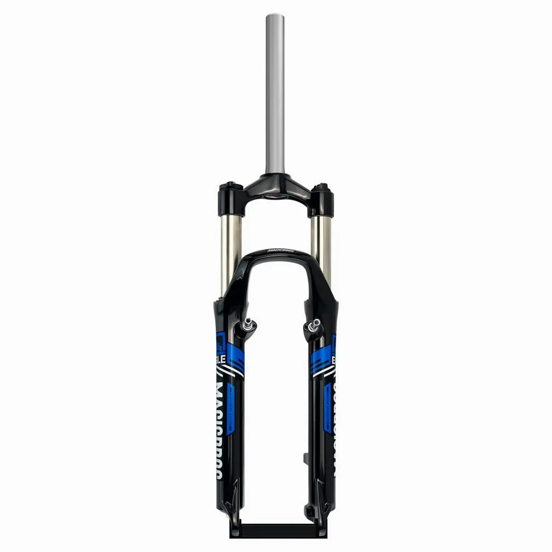 Horquilla De Suspensión para Bicicleta De Montaña 26 Pulgadas Horquilla MTB Recorrido 100mm Freno Disco Freno V Horquilla con Muelle 1-1/8" Tubo Recto 28,6mm QR 9mm Bloqueo Manual