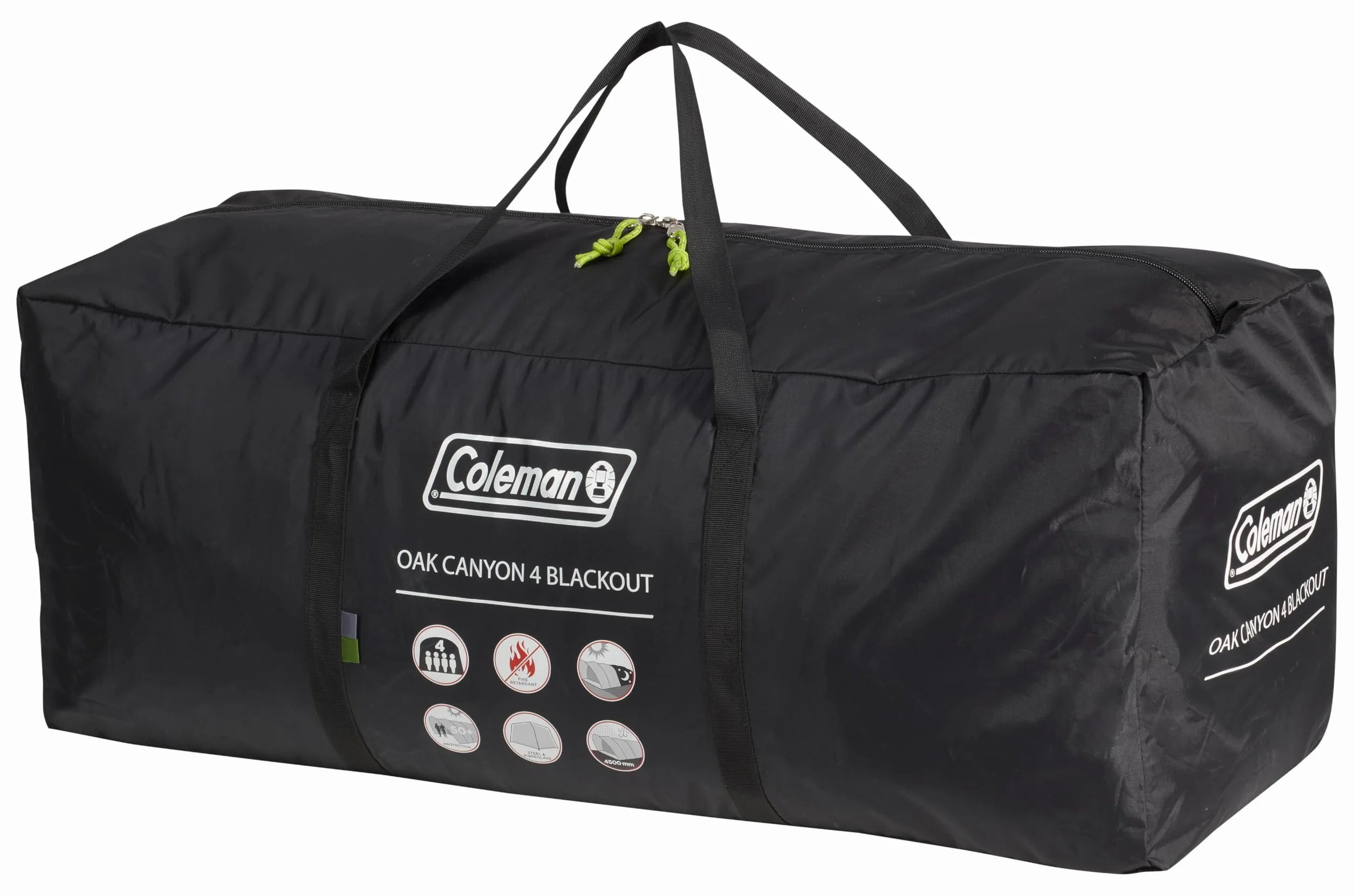 Coleman Oak Canyon - Tienda de campaña para 4 personas, túnel familiar para 4 personas con 2 dormitorios y sala de estar especiales oscurecidos, tienda de campaña para 4 personas, impermeable de 4500