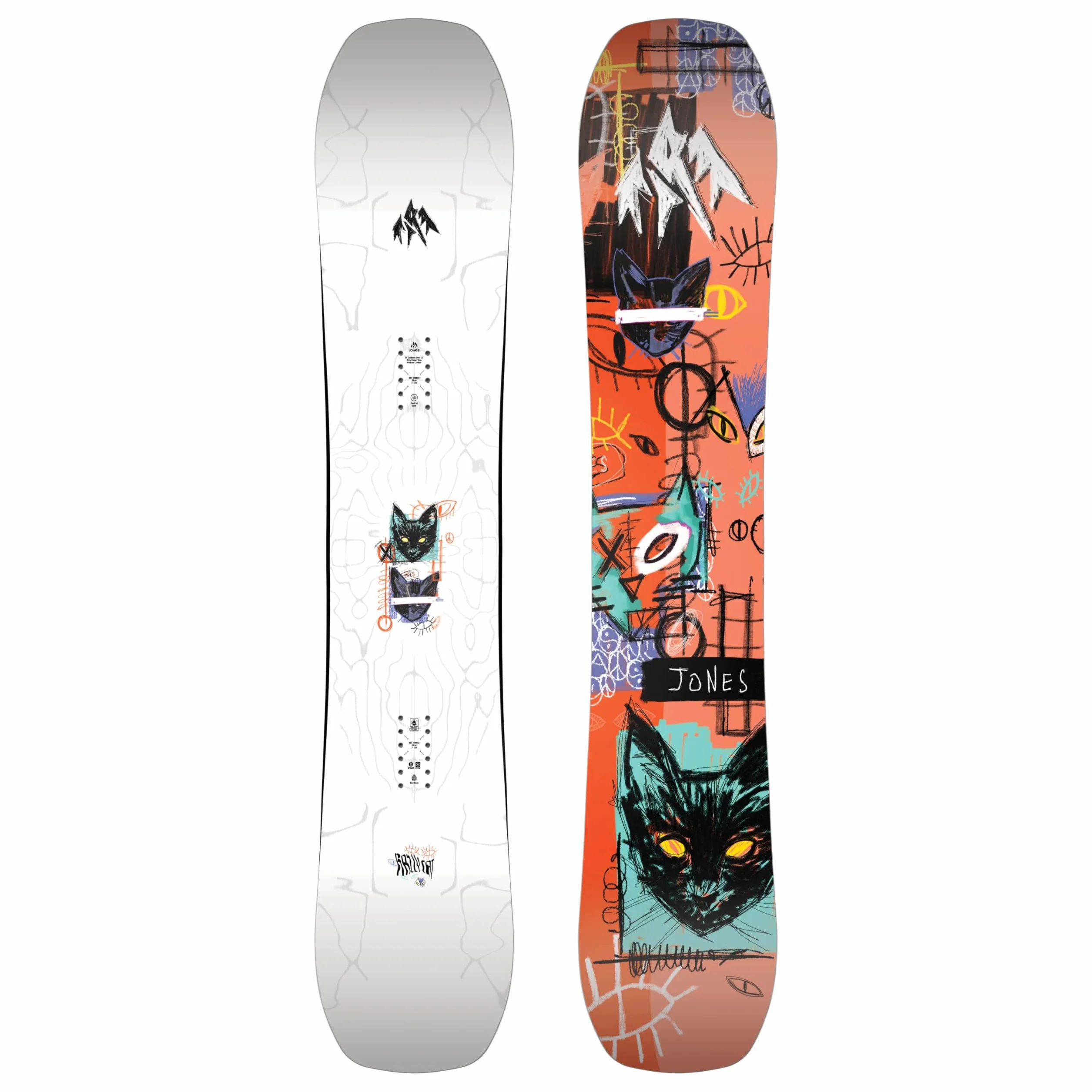 JONES - Gato de rally para hombre, tablas de snowboard direccional freeride, ideal para tallado urbano, estilo libre y juego de montaña