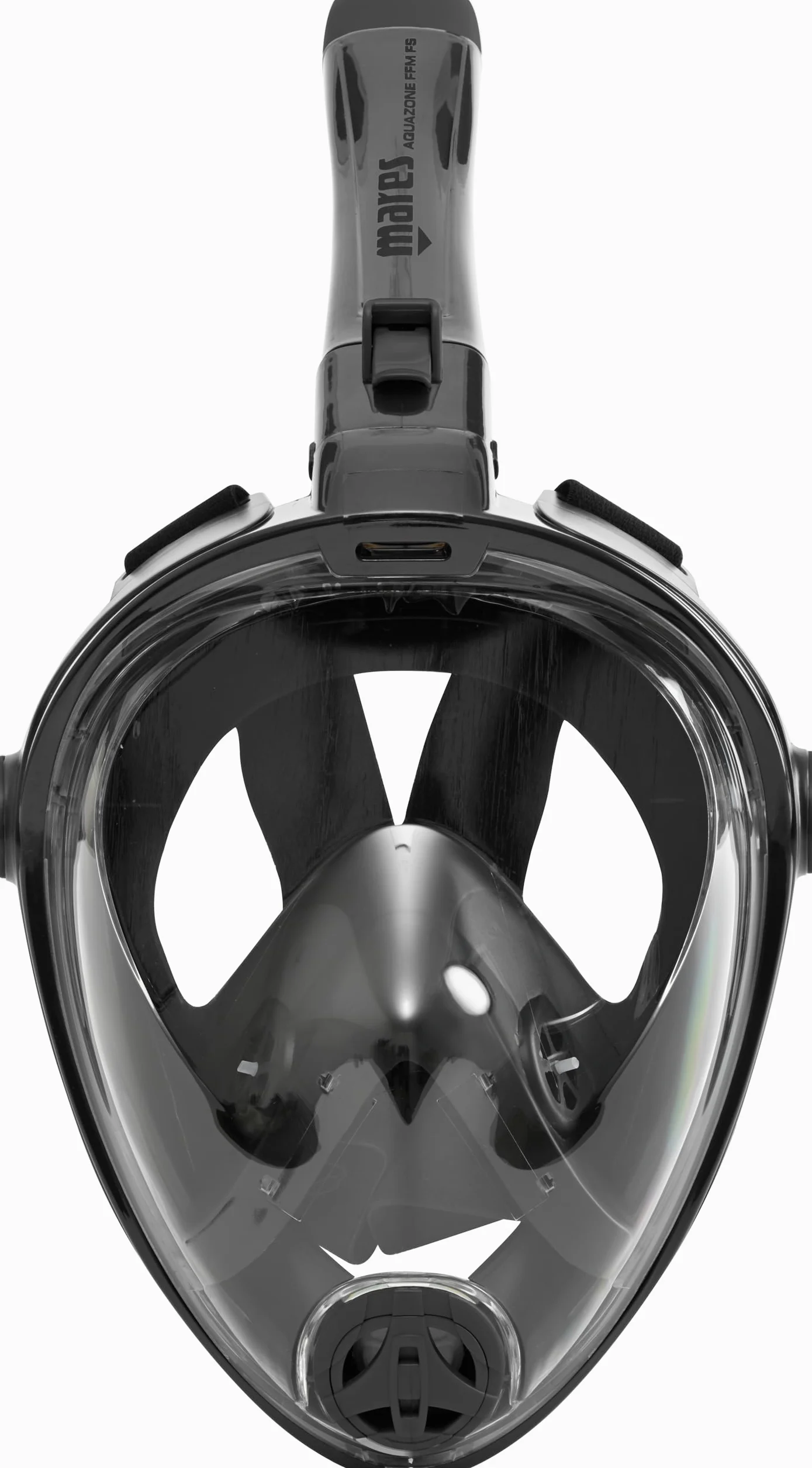 Mares Aquazone Full Face Mask - Masque Intégral Snorkeling Adulte, Jupe Silicone, Tuba Repliable, 3 Tailles