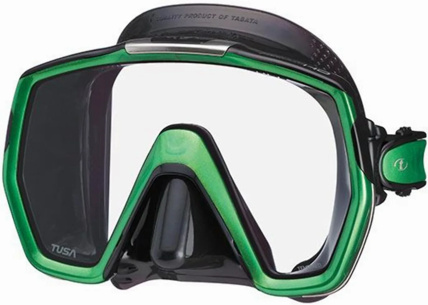 Tusa Freedom HD - Gafas máscara de Buceo y Snorkeling, Grande (Negro / Naranja)