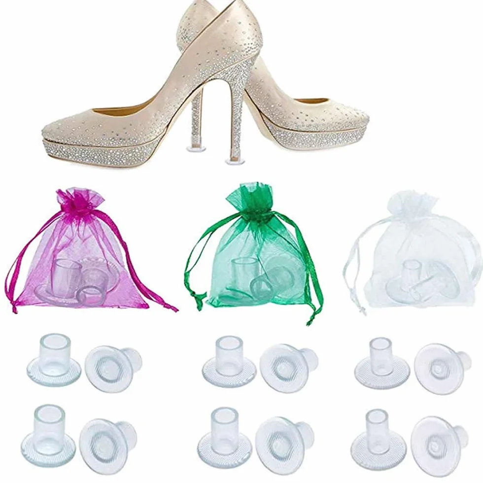 WADY 30 pares protectores transparentes para tacón alto boda