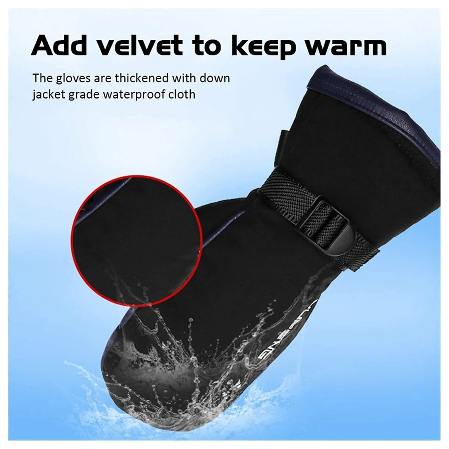 Guantes calefactables, 1 par USB de Invierno Calentador de Manos Ciclismo Motocicleta Bicicleta Guantes de esquí Guantes calefactores eléctricos Equipos de Pantalla táctil recargab