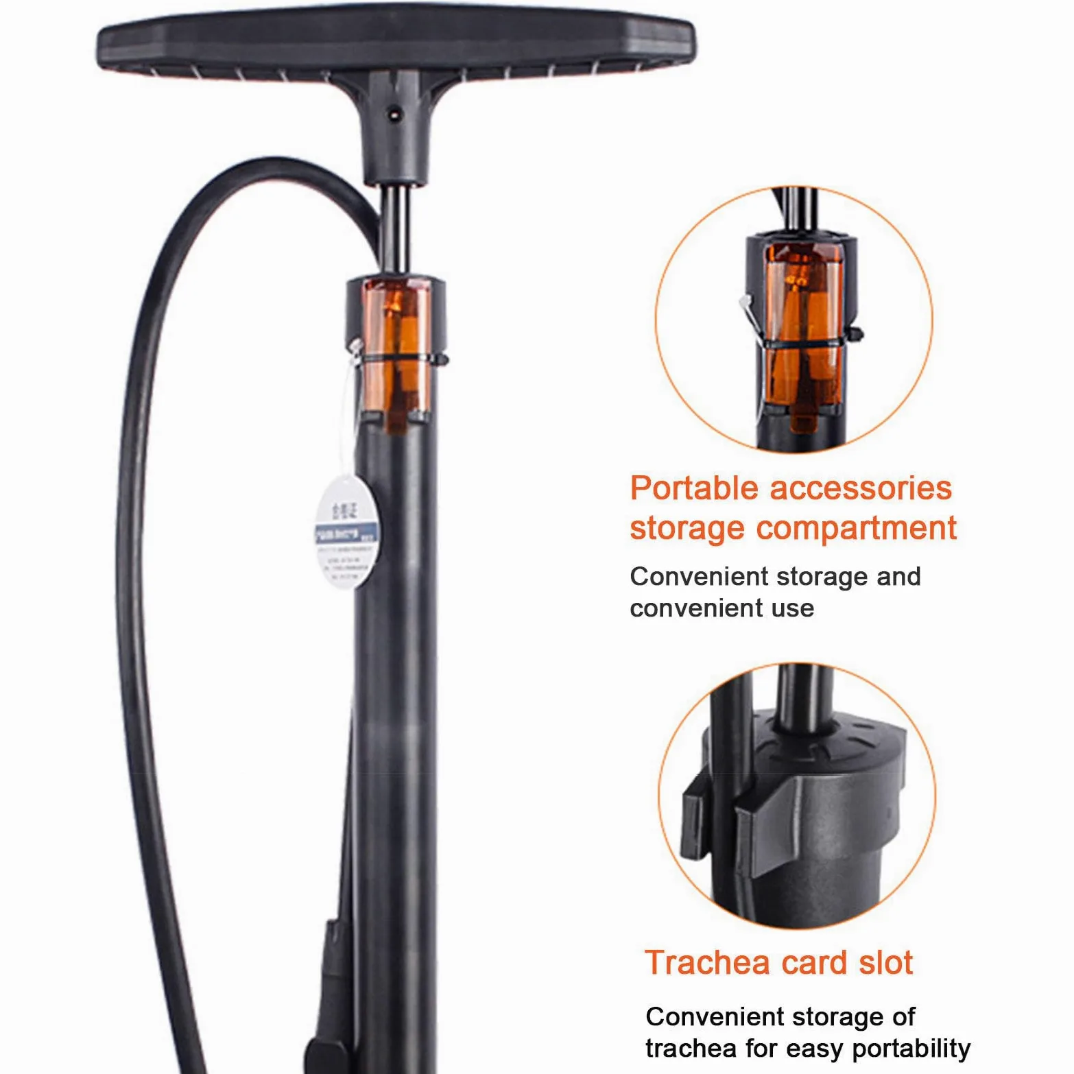 Bomba de Bicicleta con Manómetro, Alta Presión, Compatible con Válvulas Presta y Schrader - Bomba de Neumáticos de Bicicleta para Bicicleta de Carretera, MTB, Híbrida, Balones…