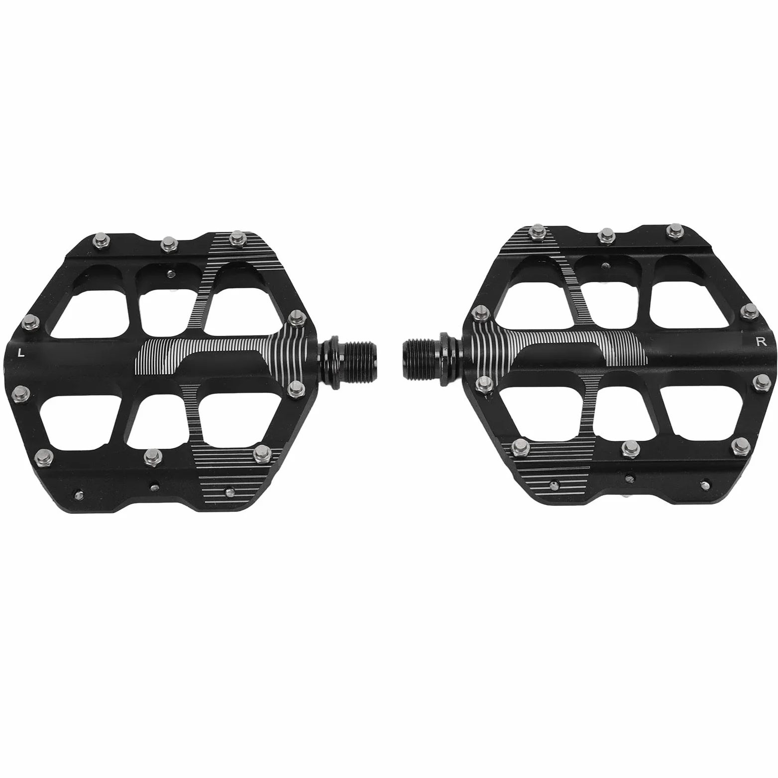 Changor Pedal de Bicicleta Ultraligero Antideslizante con 3 Rodamientos para Bicicleta de Montaña y de Carretera, Aleación de Aluminio, Banda de Rodadura de 107 Mm, 1 par