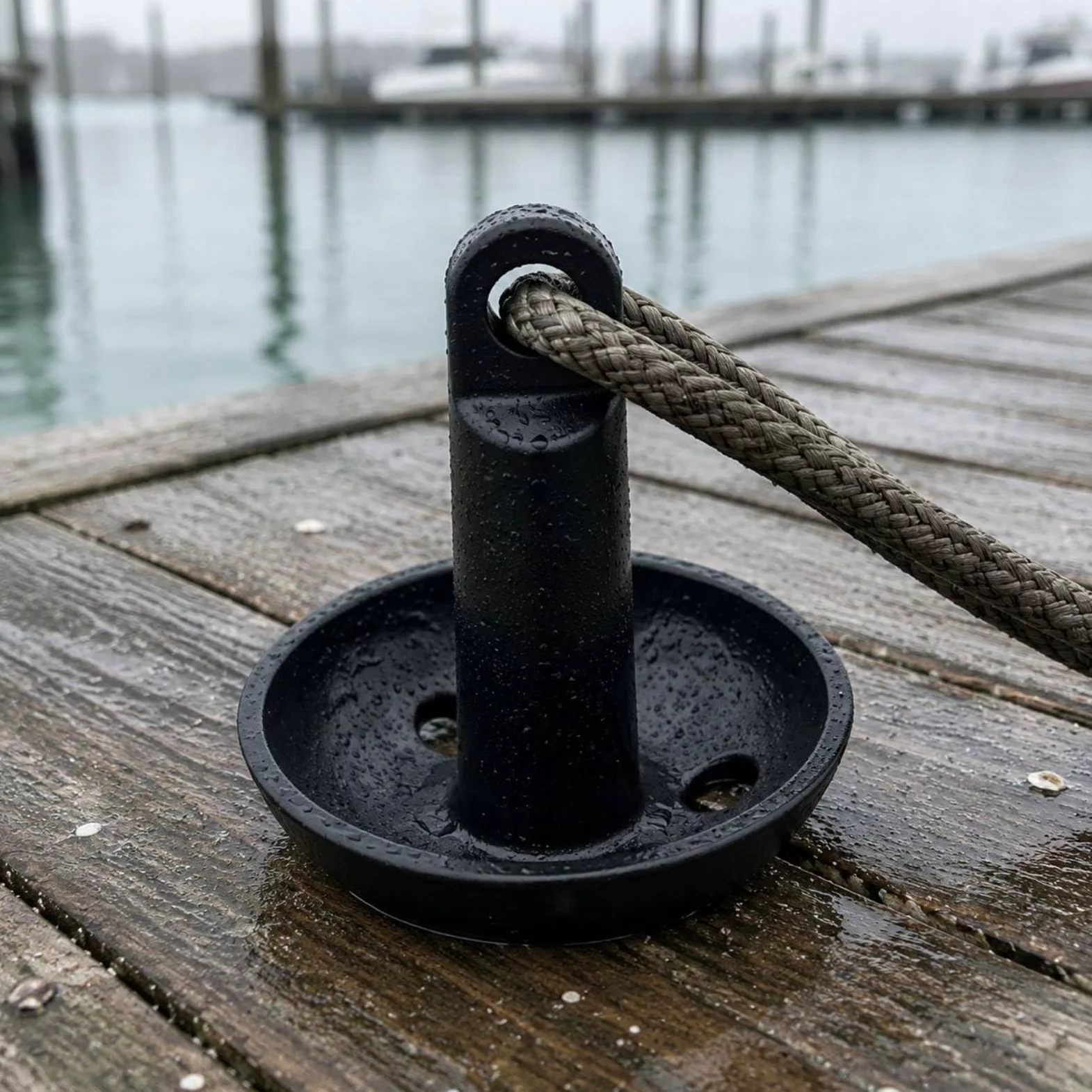 Almencla Mushroom Anchor Ancla Tipo Hongo Marina de Fundición de Hierro Acabado Recubierto Cuerpo Sujeción Estable y Segura Adecuada para Pequeñas Embarcaciones Aguas Interiores Uso, 10lb/4.5kg