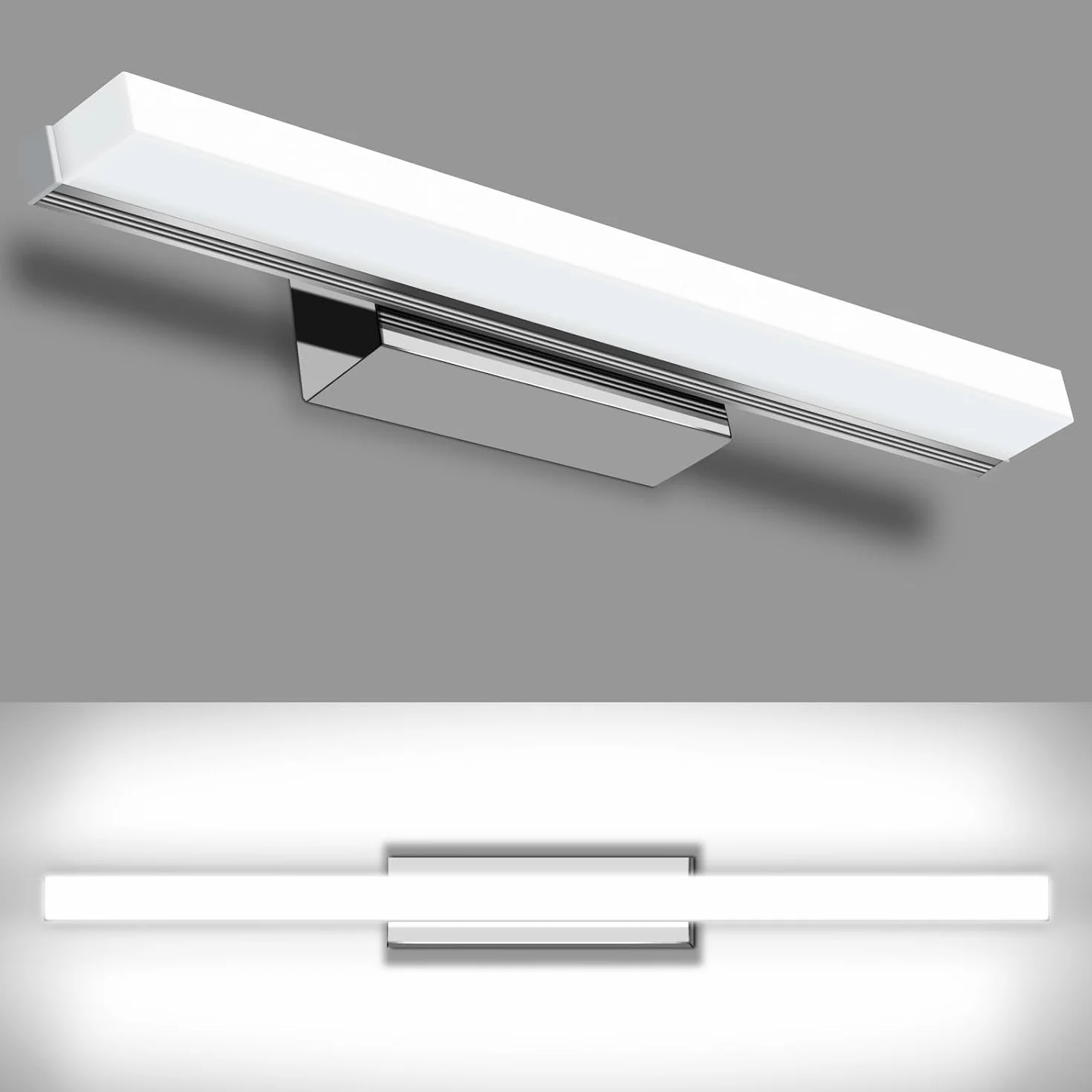 Kingwen Lámpara LED de Espejo 8W 40cm Blanco Frío 6500K IP44 230V
