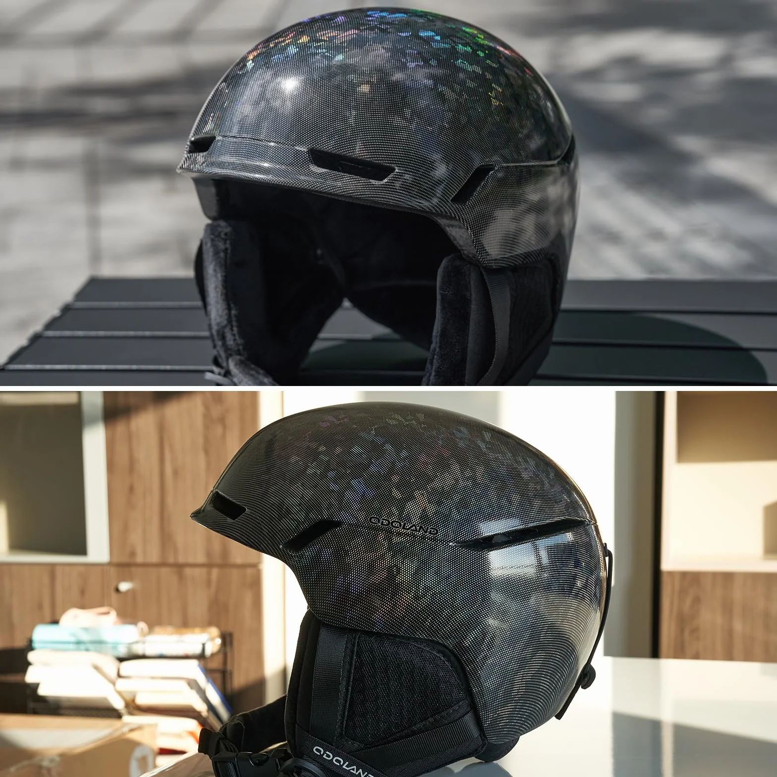 Odoland Casco de Esquí Ajustable con Excelente Ventilación para Hombres Mujeres y Jóvenes