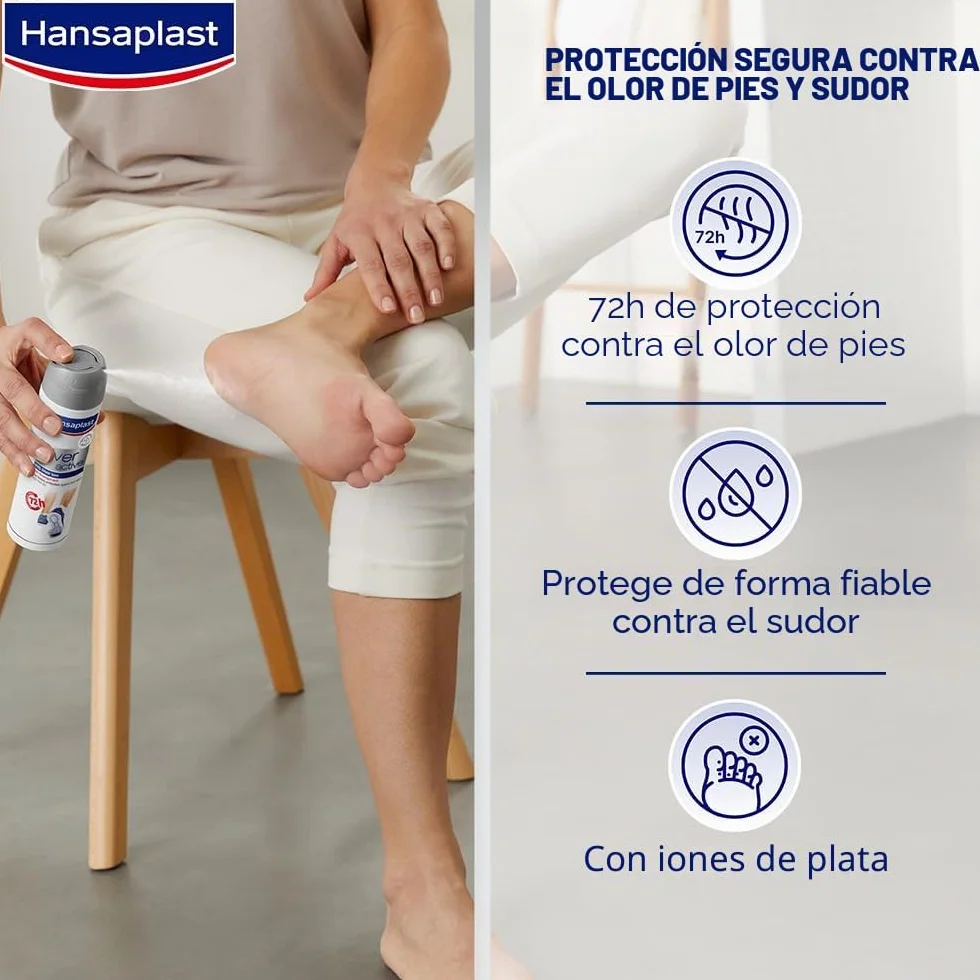 Hansaplast Fuß Spray Silver Active 150 ml Solución