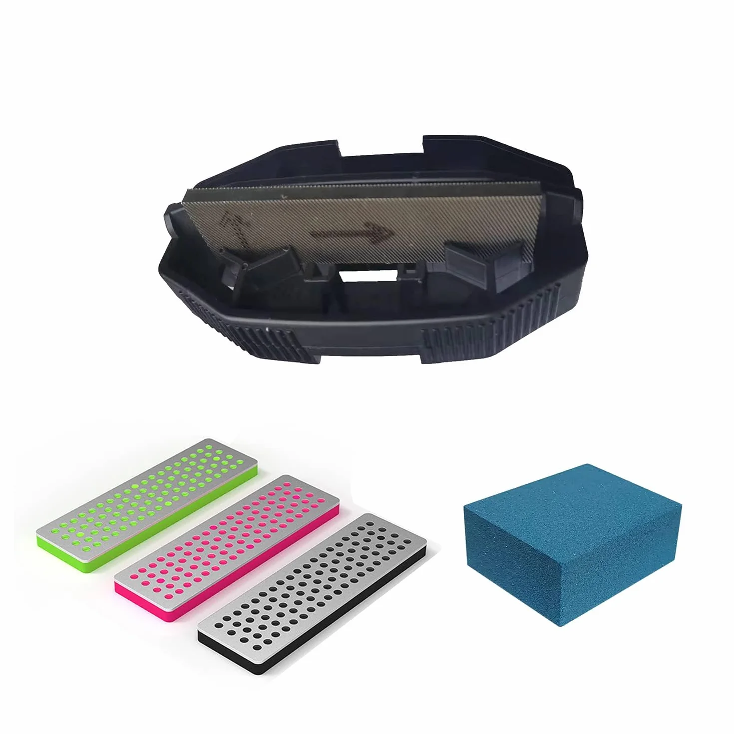 Kit de cera para esquí y snowboard, herramienta de ajuste de bordes, lima lateral de ángulo, diamante y piedra de goma