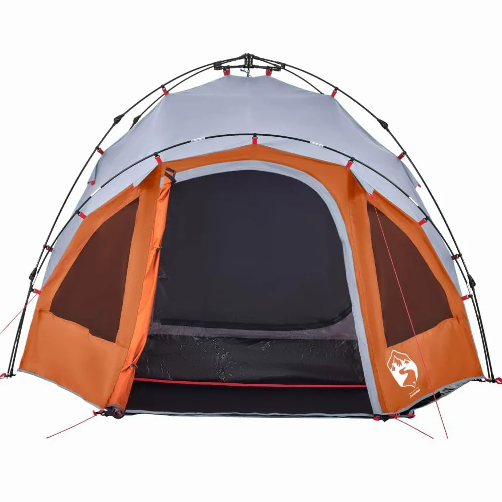 Tienda de campaña domo para personas verde, sistema de liberación rápida, poliéster impermeable con revestimiento de PU, tienda de campaña al aire libre xx,cm, fácilmente portátil, para aventuras de