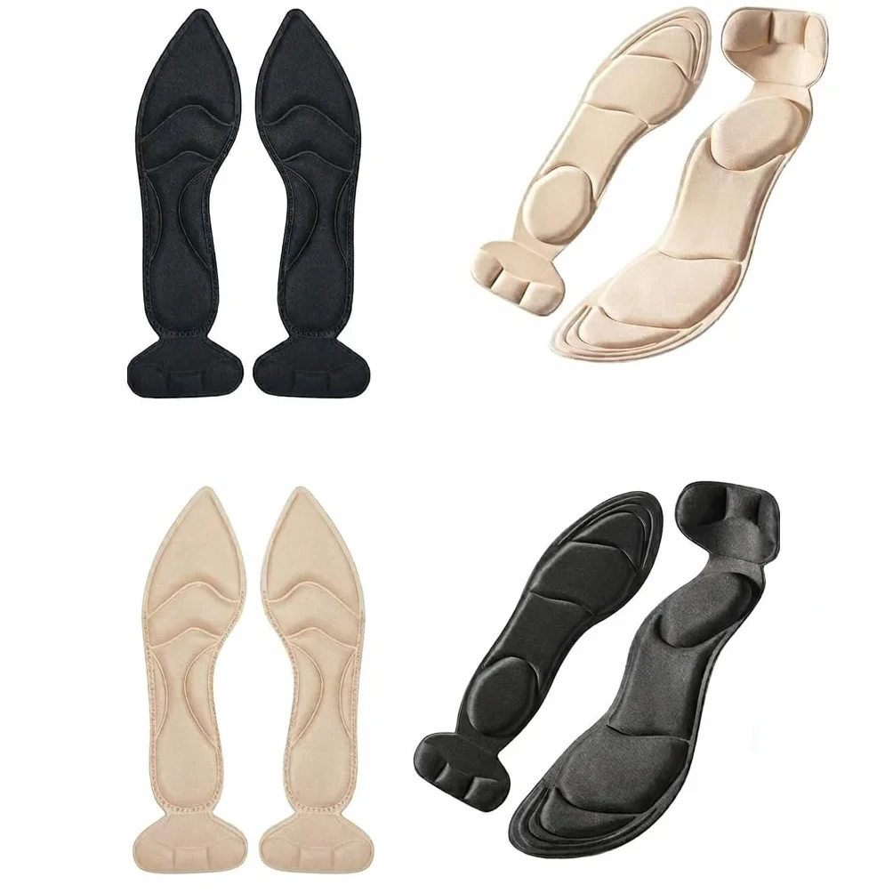 8 Piezas Plantillas Para Tacones Mujer, Almohadillas Talón Antideslizantes Recortables