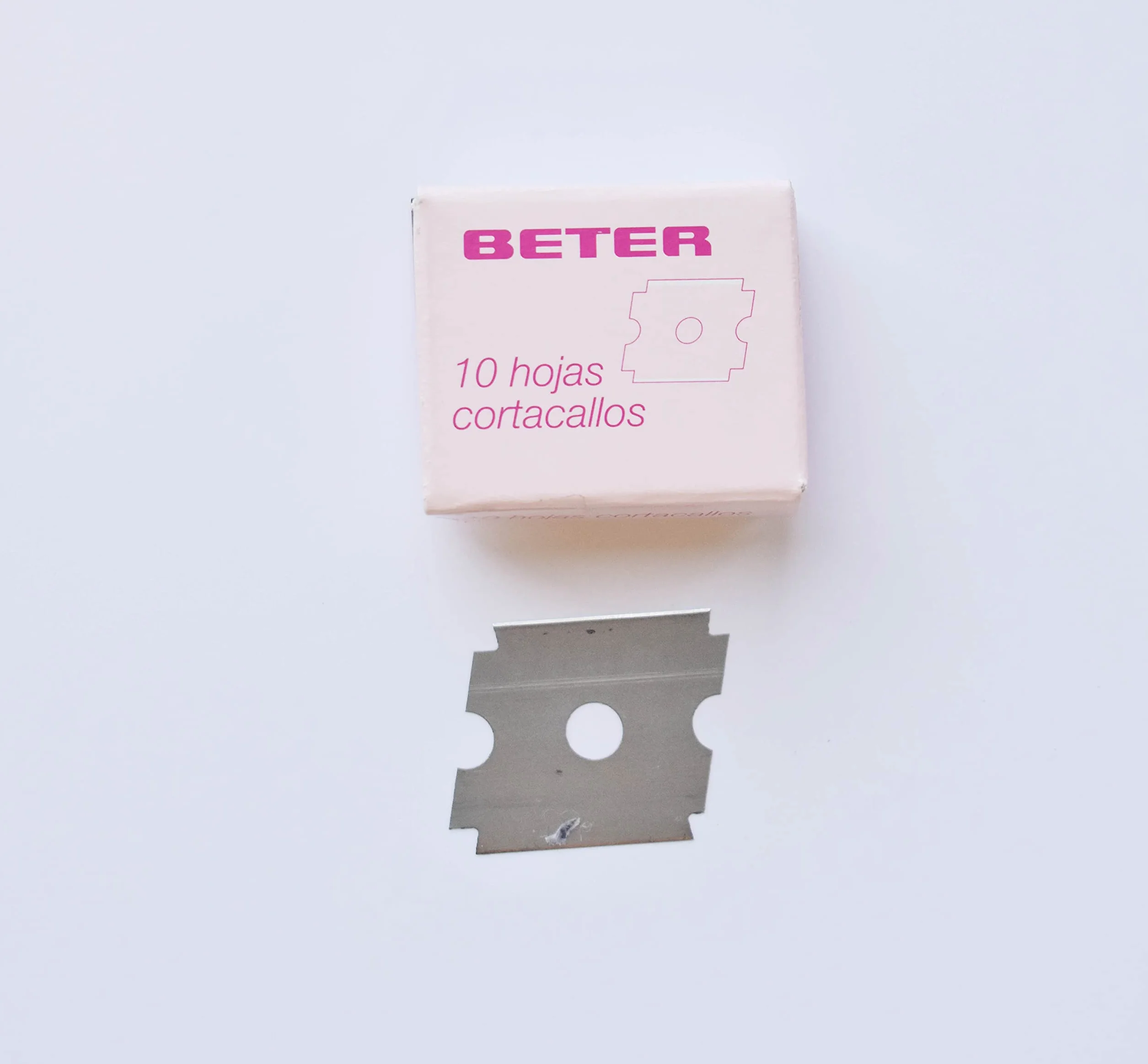 Beter Recambio 10 hojas cortacallos acero carbono precisión pedicura