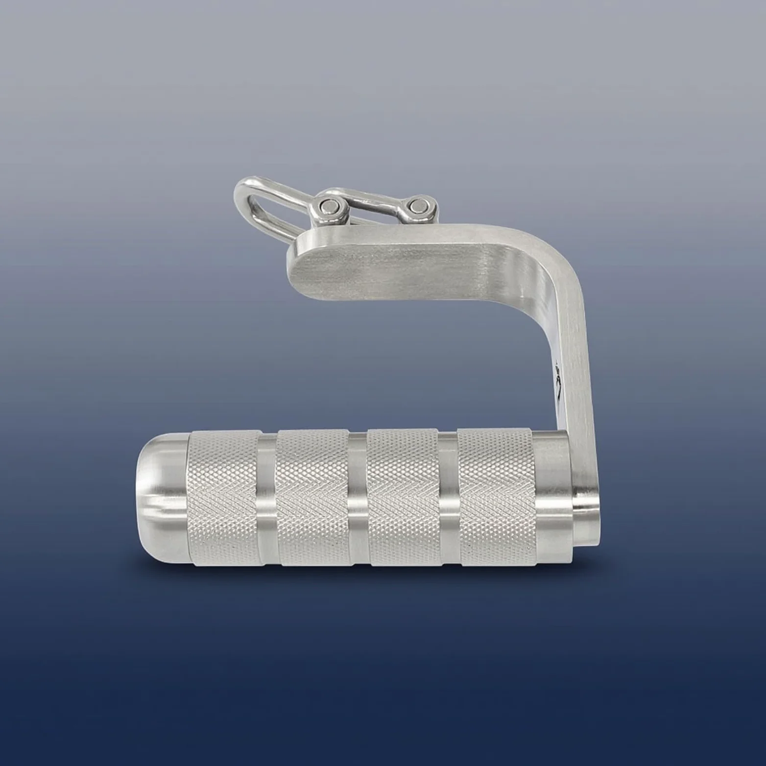 Entrenador Muñeca y Antebrazo Antislizante Mango Giratorio Acero Inoxidable con Relieve Agarre en L para portistas, Escaladores, Gimnasio