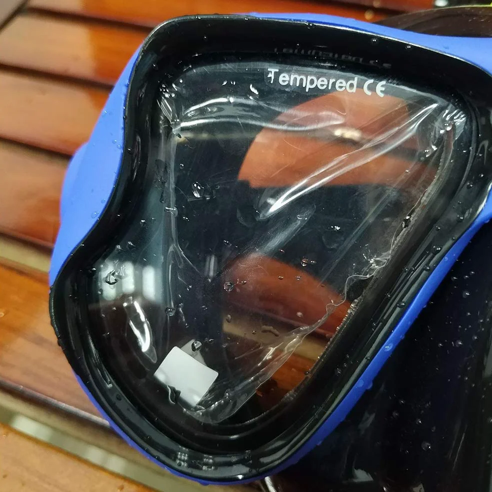Snorkel Set Anti-Fog Snorkeling Máscara de Buceo con Tubos de respiración Libres mejorados Snorkel Superior seco antifugas para Adultos y jóvenes Azul