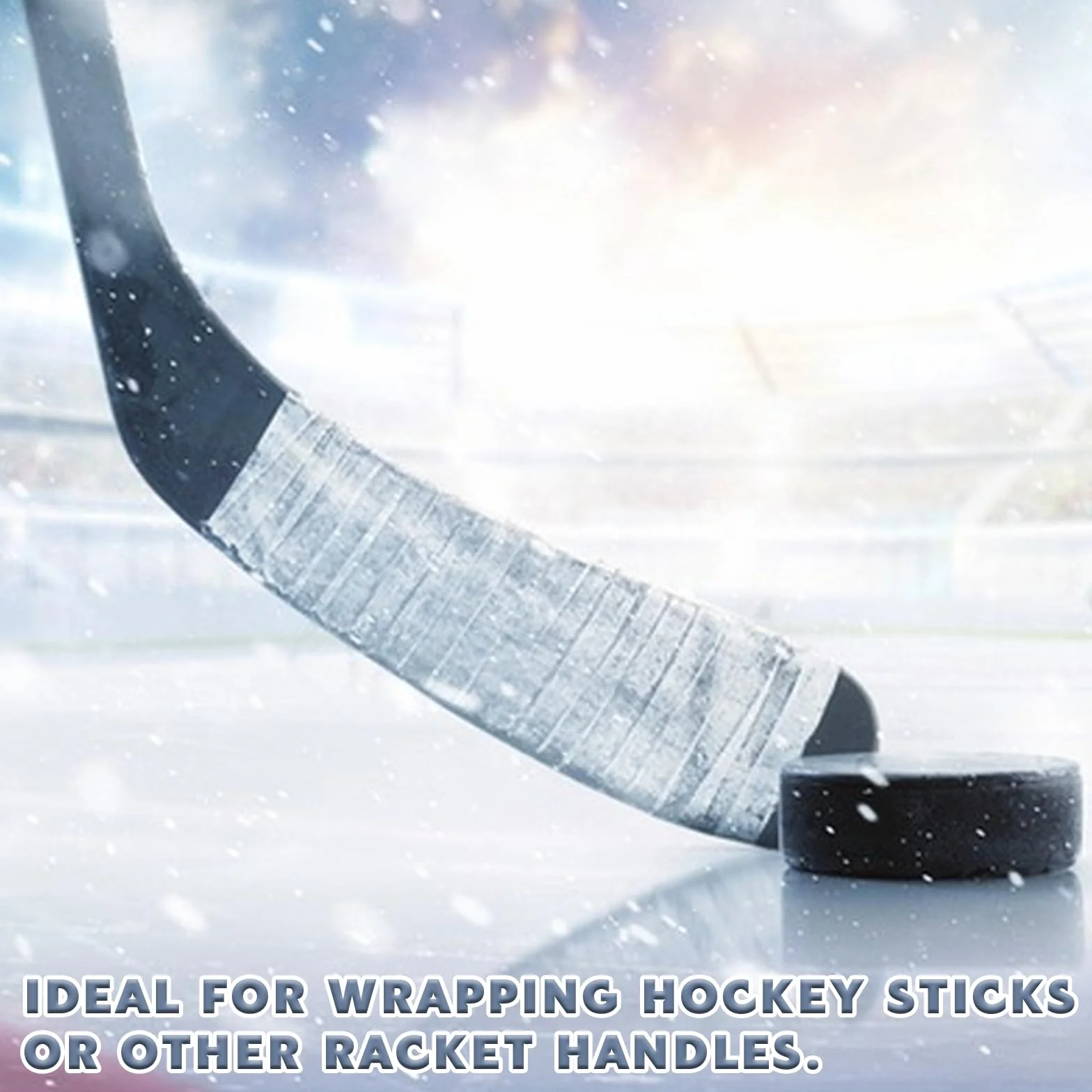 2 Rollos Cinta Palo Hockey Cinta Hockey Stick Cinta de Hockey Autoadhesivas 2,5cmx25m Cinta de Tela para Hockey, Cinta Adhesiva Hockey para Golf, Tenis, Bádminton (Blanco)
