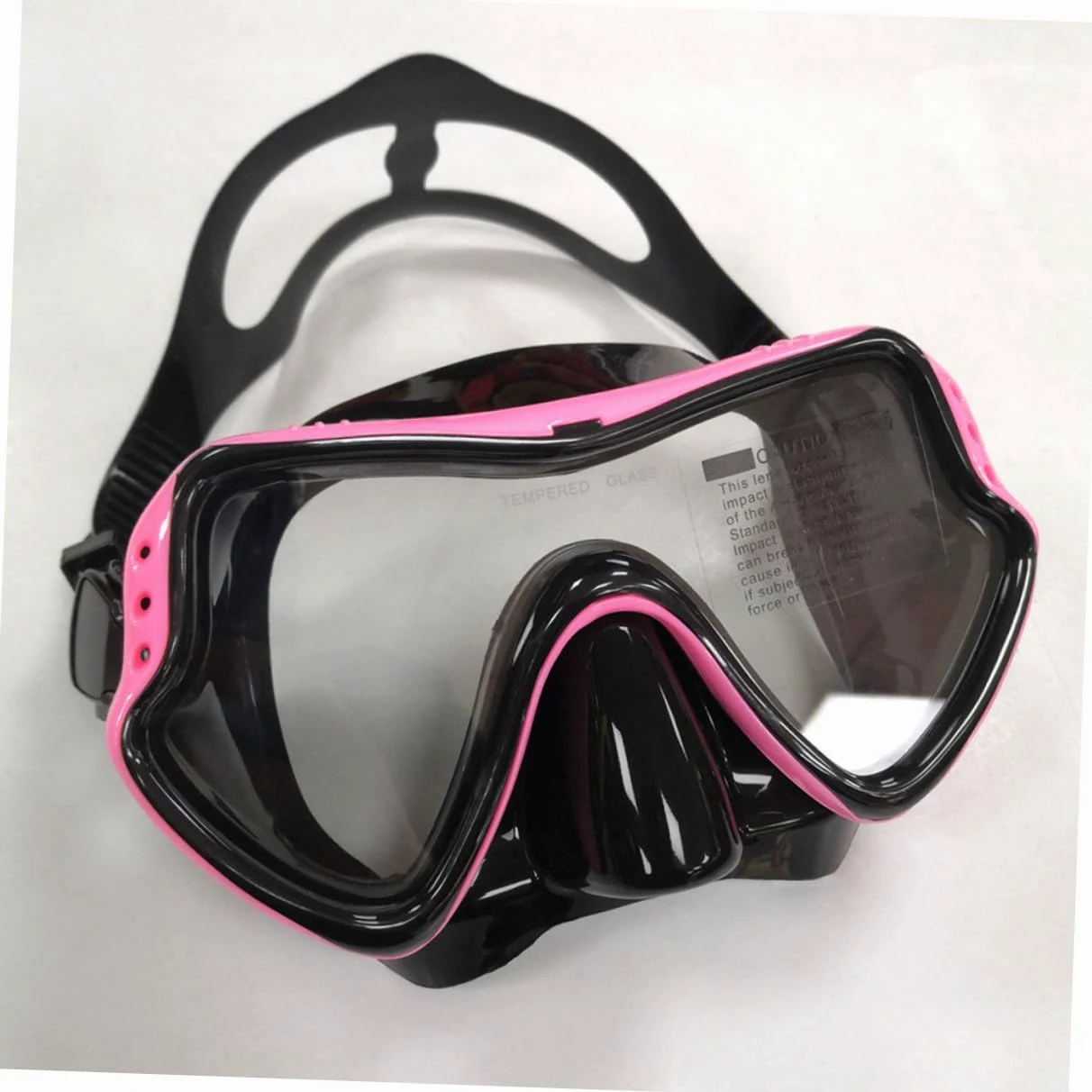 Gafas de Snorkel Rosa de Silicona para Niño Diseño Ventana | Tubo de Respiración Incluido, Orificios de Drenaje Unidireccionales, Cinta Elástica de Alta Tensión