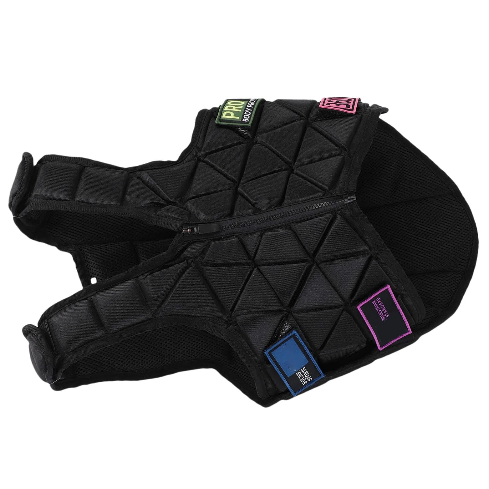SUNGOOYUE Chaleco para Montar a Caballo, Chaleco de Seguridad Ecuestre de Poliéster con Forro Transpirable que Absorbe los Golpes y Ajuste Ajustable, Equipo Protector para Montar a Caballo para (CM)