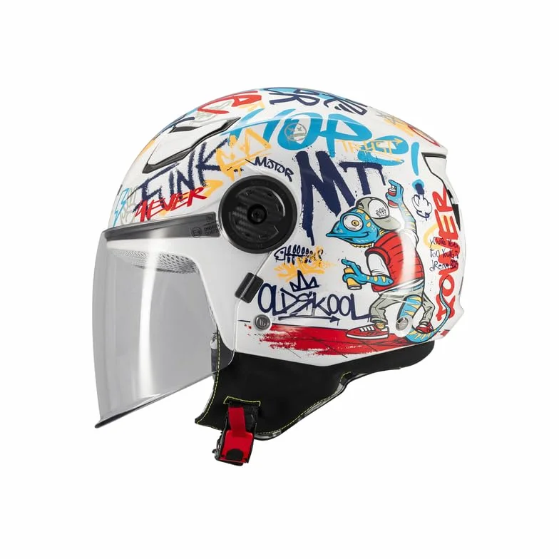 MT Helmets Lite – Casco Moto Infantil Ligero y Seguro con Interior Lavable, Cierre Micrométrico y Calota HIRP | Ideal para Scooter o Quad | Homologado ECE 22.06