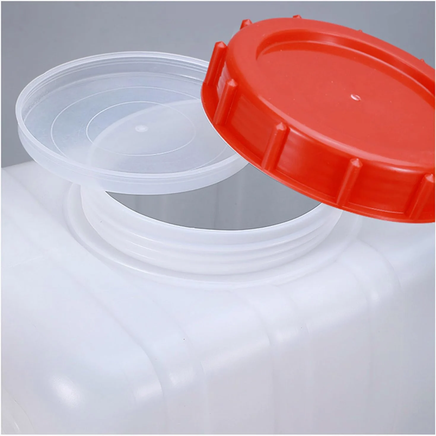 Tanque De Agua 25L/35L/50L/80L/110L/200L Cubo De Plástico, Torre De Agua Espesada Rectangular De Grado Alimenticio con Grifo para Almacenamiento De Agua Doméstico(Size:110L)