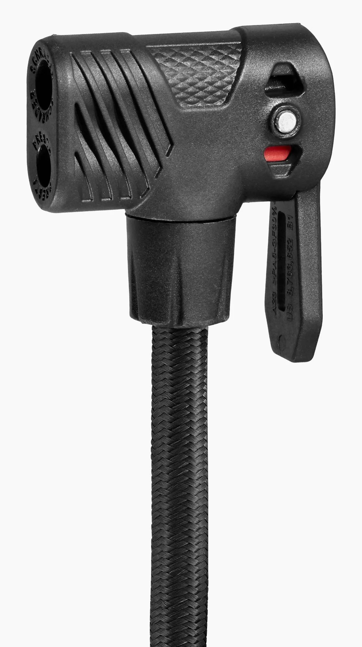 Schwinn Bomba de Bicicleta con Base de Aire, Cabezal de Bomba Doble, se Adapta a válvulas Presta y Shrader, MAX PSI 100, Manguera de Tela de 23 Pulgadas, Calibre fácil de Leer, Gris