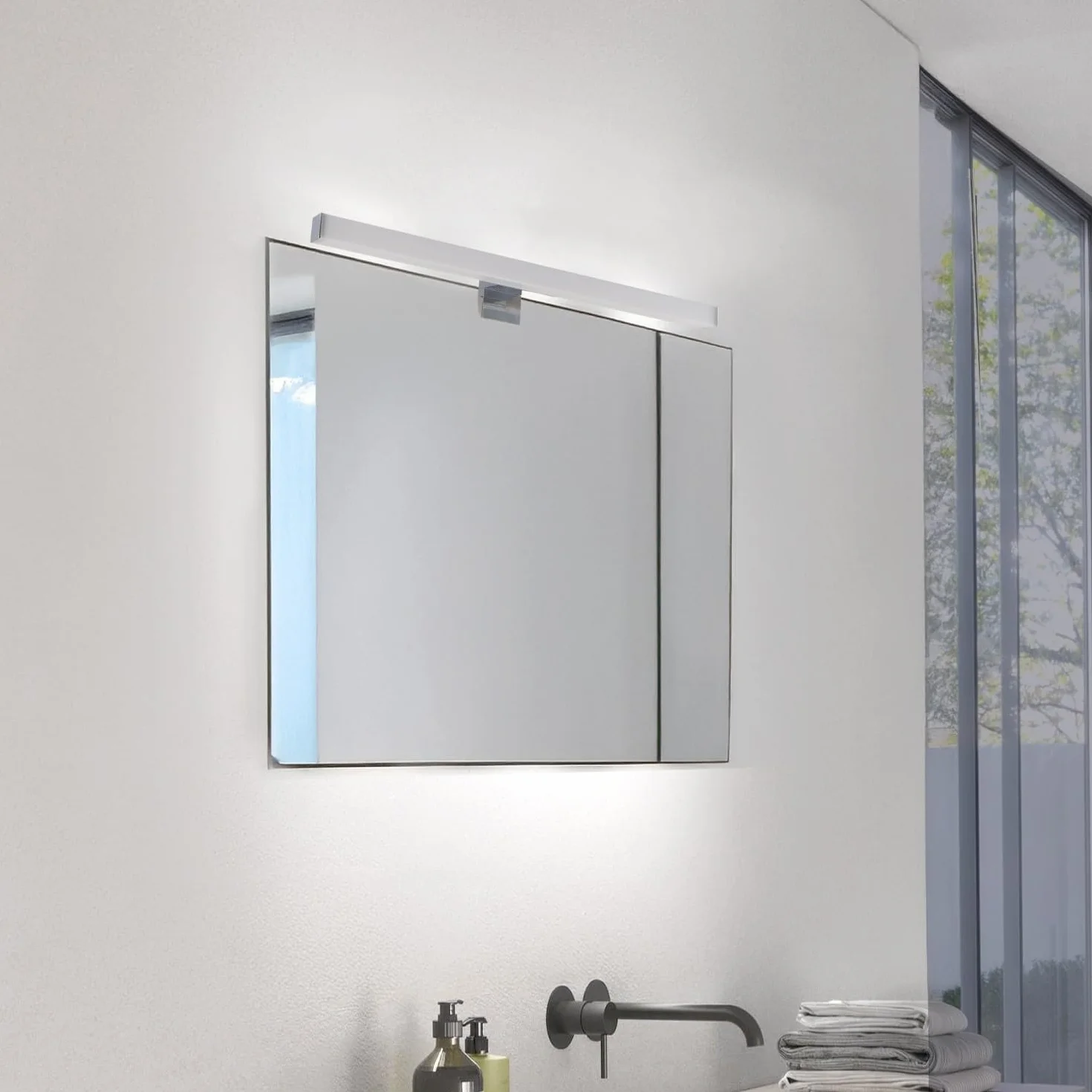 Ledme Lámpara de Espejo Baño LED 9W 60cm 900lm Blanco Neutro 4000K IP44 LM6122