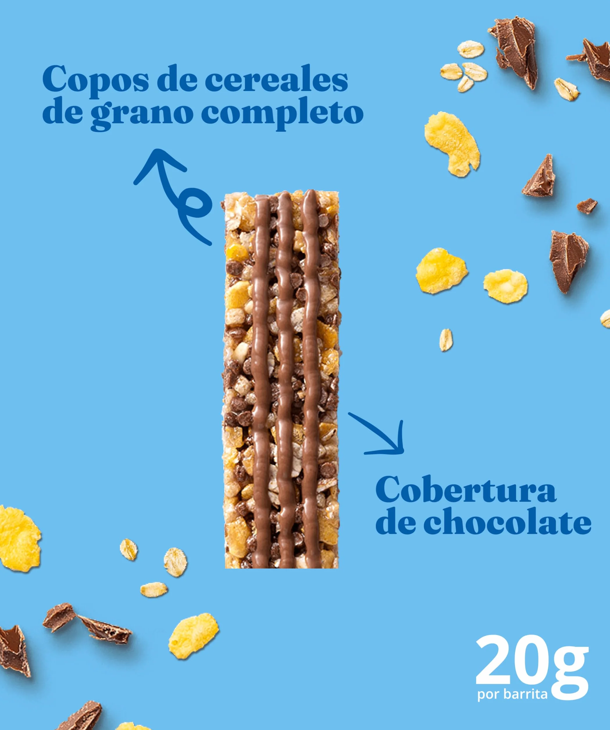 Corny Barrita Sin Azúcares Añadidos Sabor Chocolate 0% Pack 24 x 20g