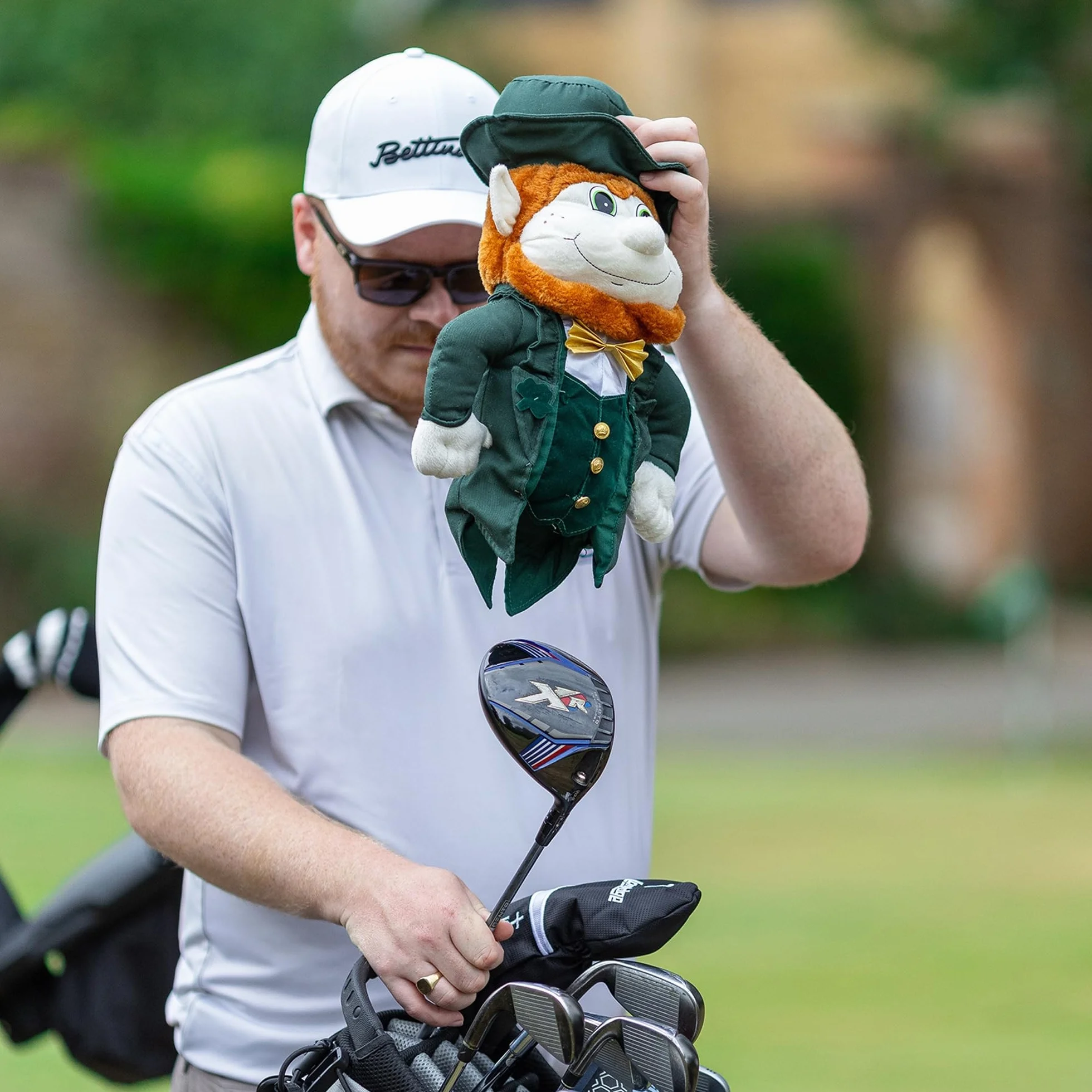LONGRIDGE Funda de cabeza de golf Leprechaun - Multicolor