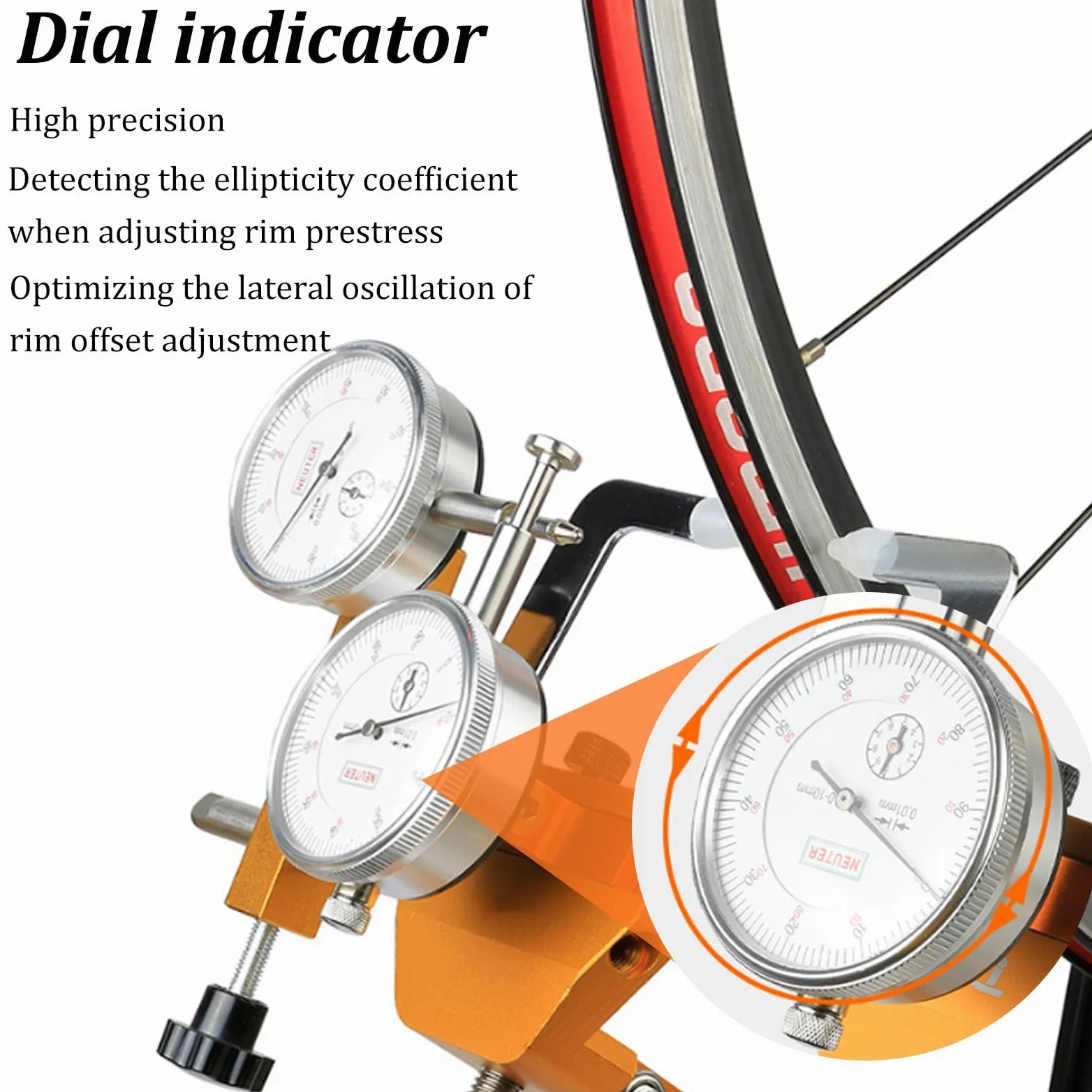Soporte Rueda de Bicicleta Aleación de Aluminio Liberación rápida 100-135 mm Eje pasante 110~150 mm Soporte de reparación Mantenimiento Soporte equilibrador de neumáticos